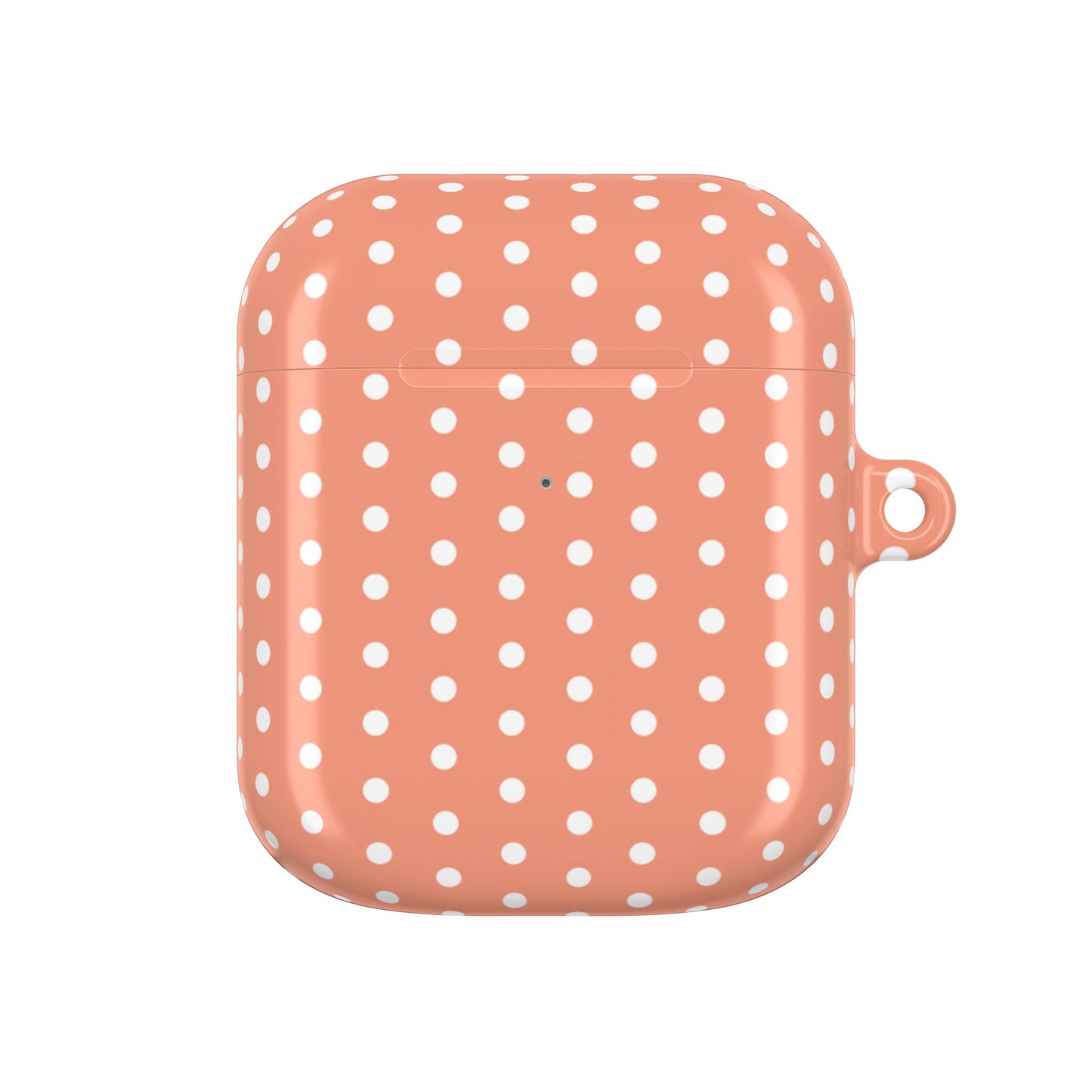 Pastel Red Polka Dot AirPod Case — Classic Pastel Red Polka Dot Protective Cover