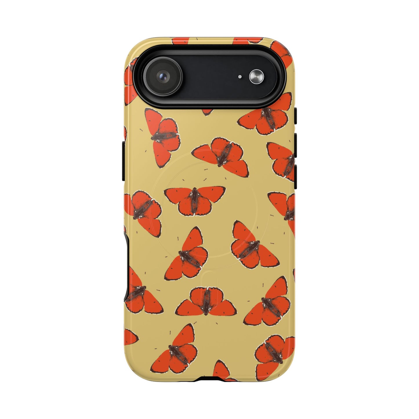 Red Butterflies Magnetic Phone Case — Tough Protective MagSafe Case