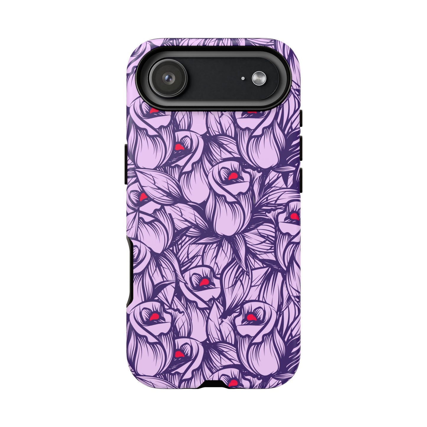 Botanical Floral Purple Rose Phone Case