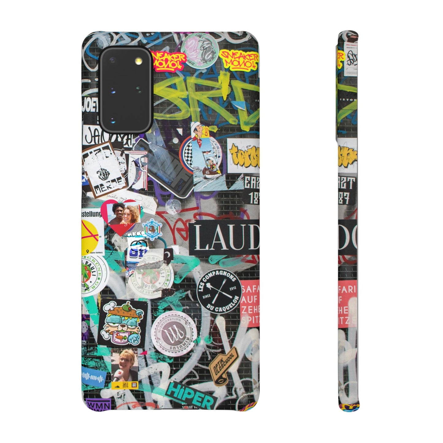 Sticker Bomb Personalised Graffiti Slim Phone Case for Apple iPhone, Samsung Galaxy and Google Pixel.