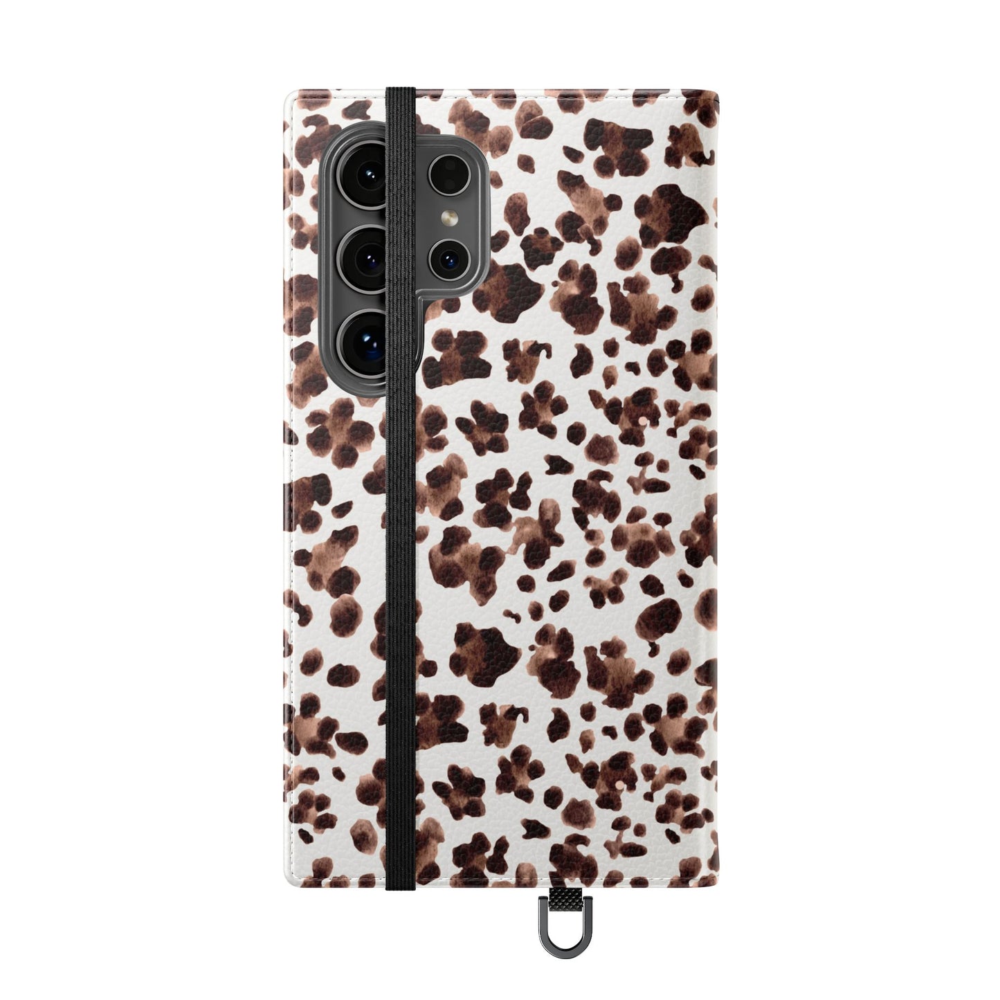 Leopard Print Flip Phone Case — Cardholder Wallet Flip Case