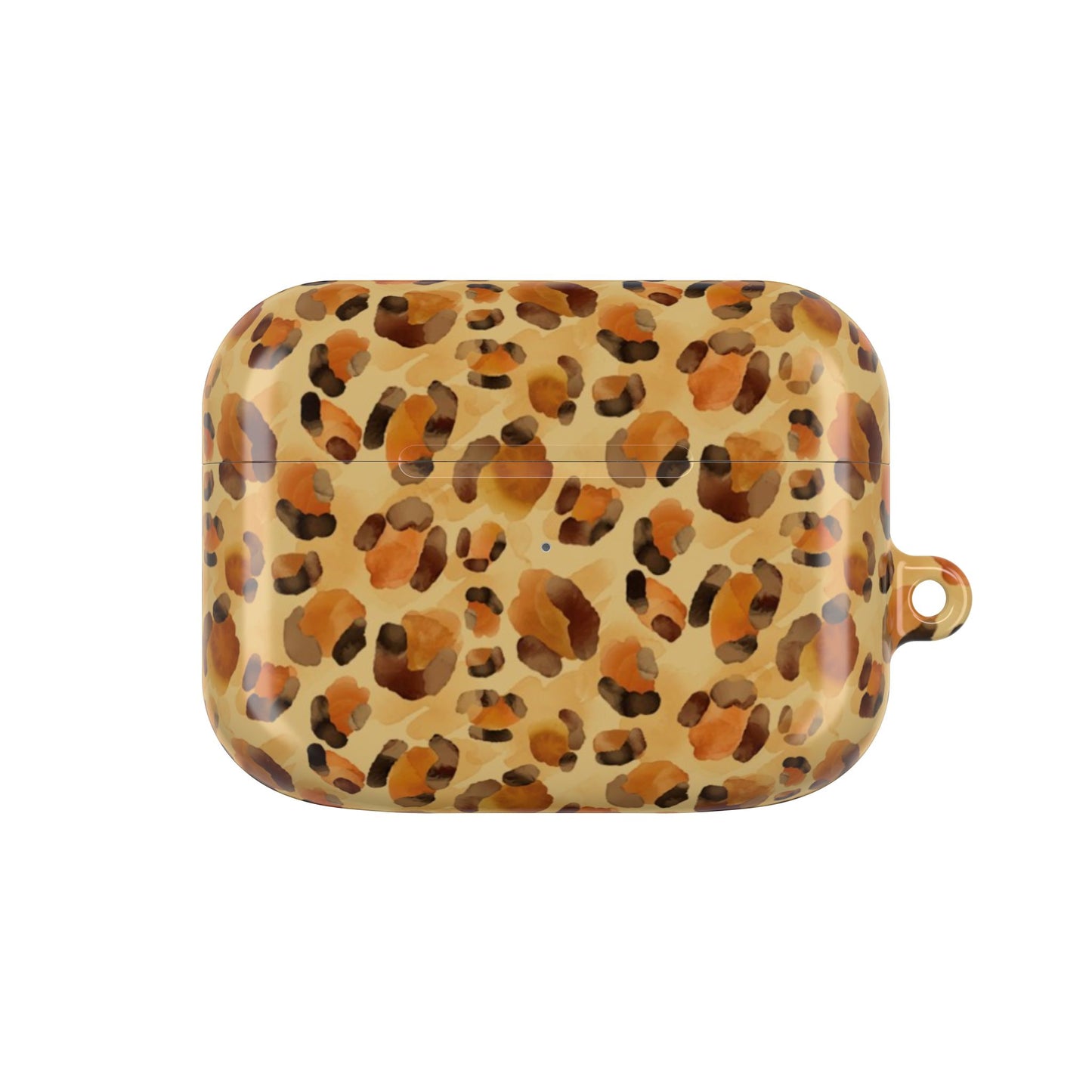 Leopard Print AirPod Case — Glossy Animal Print Protective Cover