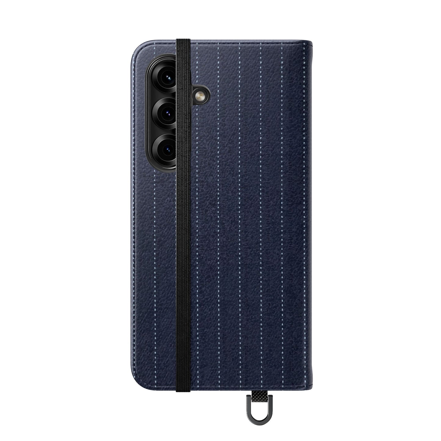 Pinstripe Flip Phone Case — Wallet Folio with Card Slots