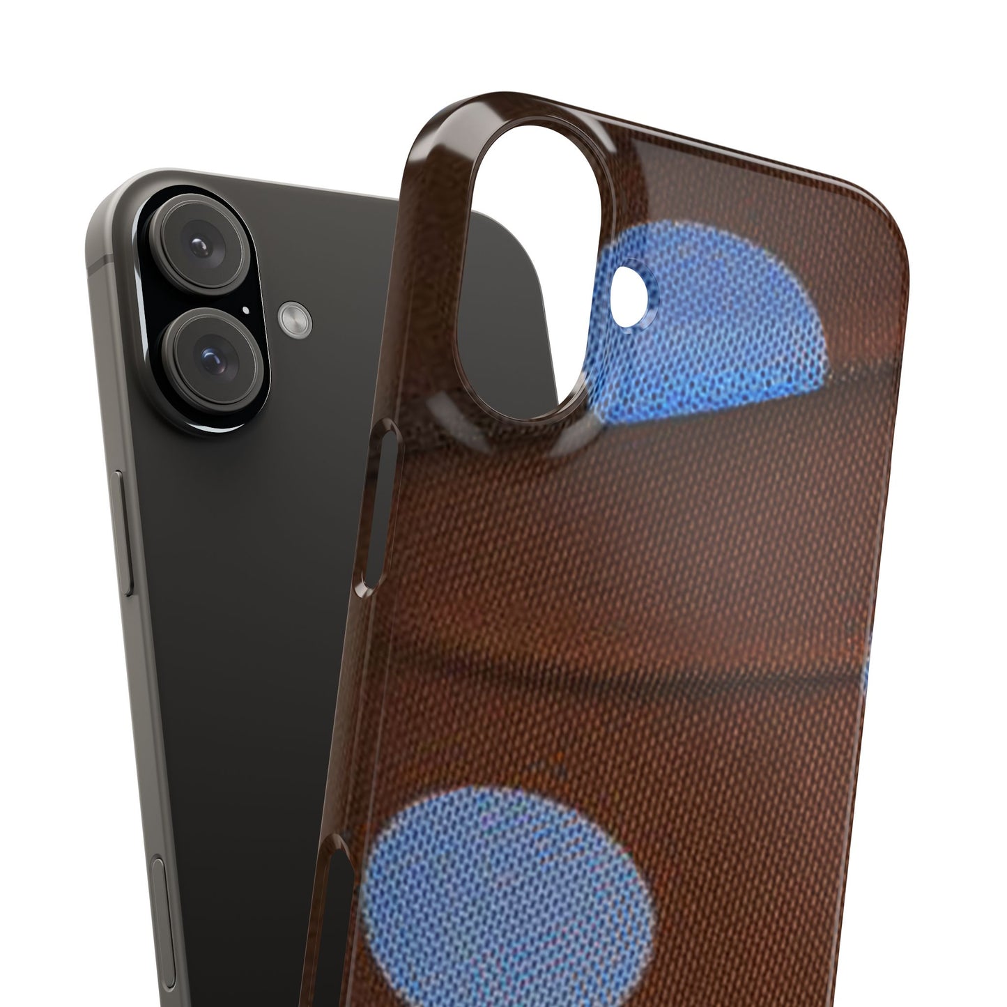 Polka Dot Snap Phone Case for Apple iPhone, Samsung Galaxy and Google Pixel.
