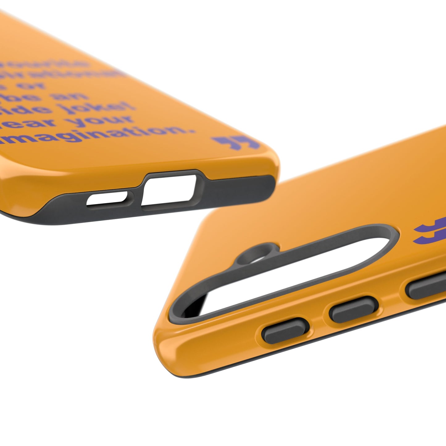 Quote Tough Phone Case — Customisable Inspirational Text Protective Cover for Apple iPhone, Samsung Galaxy and Google Pixel.
