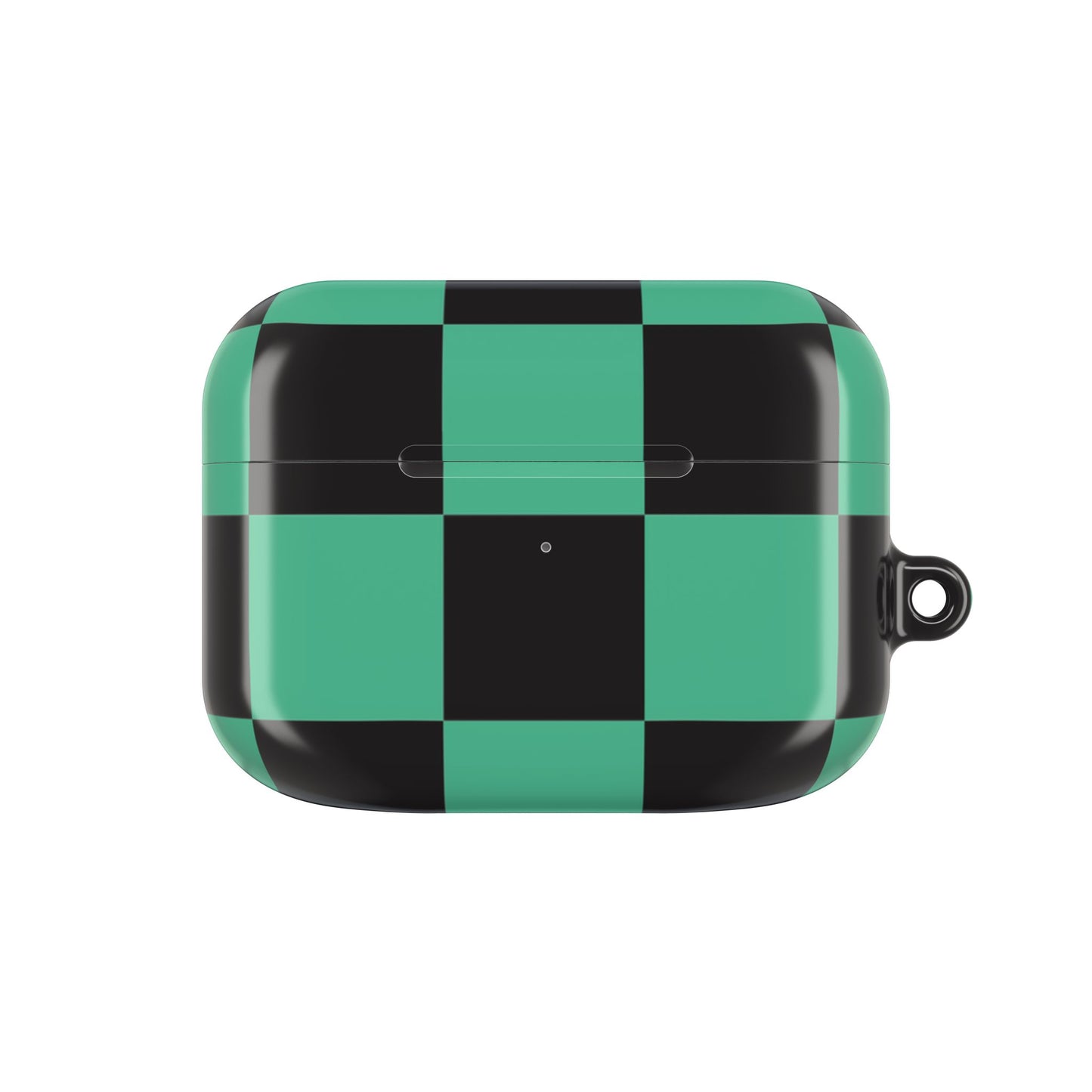 Tanjiro Green and Black Chequered AirPod Case — Protective Cover