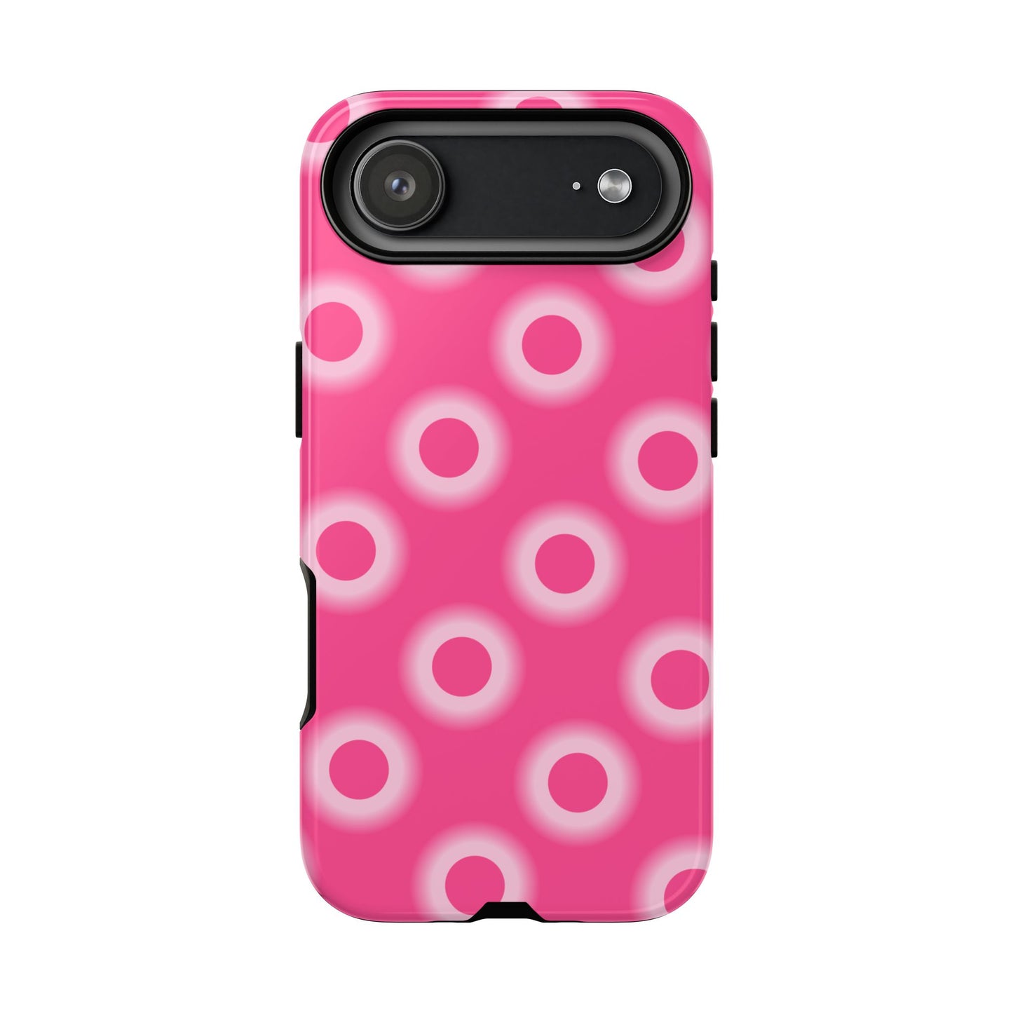 Pink Retro Dot Tough Phone Case