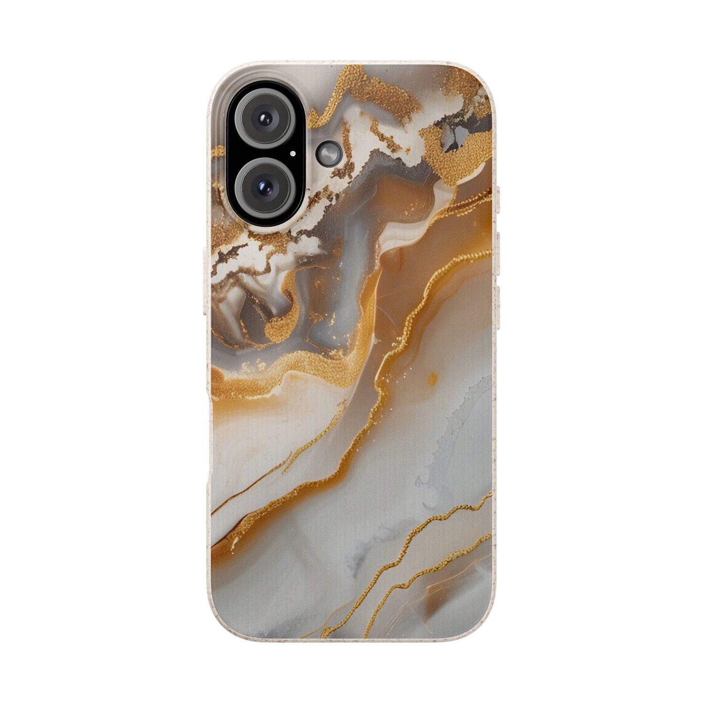 Biodegradable Marble Phone Case — Earth-Tone Agate, Eco-Friendly Phone Cover for Apple iPhone and Samsung Galaxy.