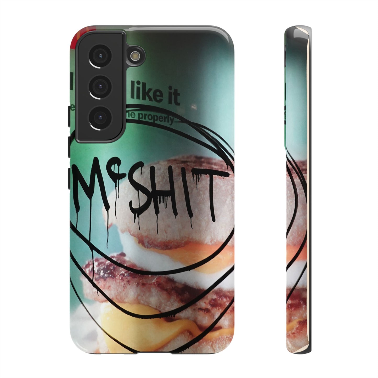 Phone Case — Grunge 'Misfit' Cheeseburger Design