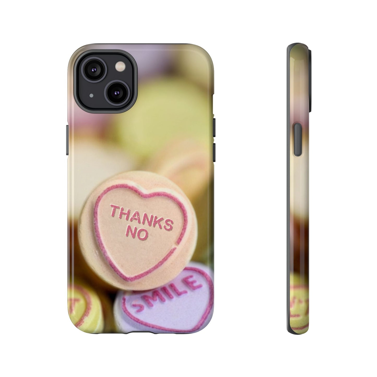 Personalised Love Heart Tough Case for Apple iPhone, Samsung Galaxy and Google Pixel.