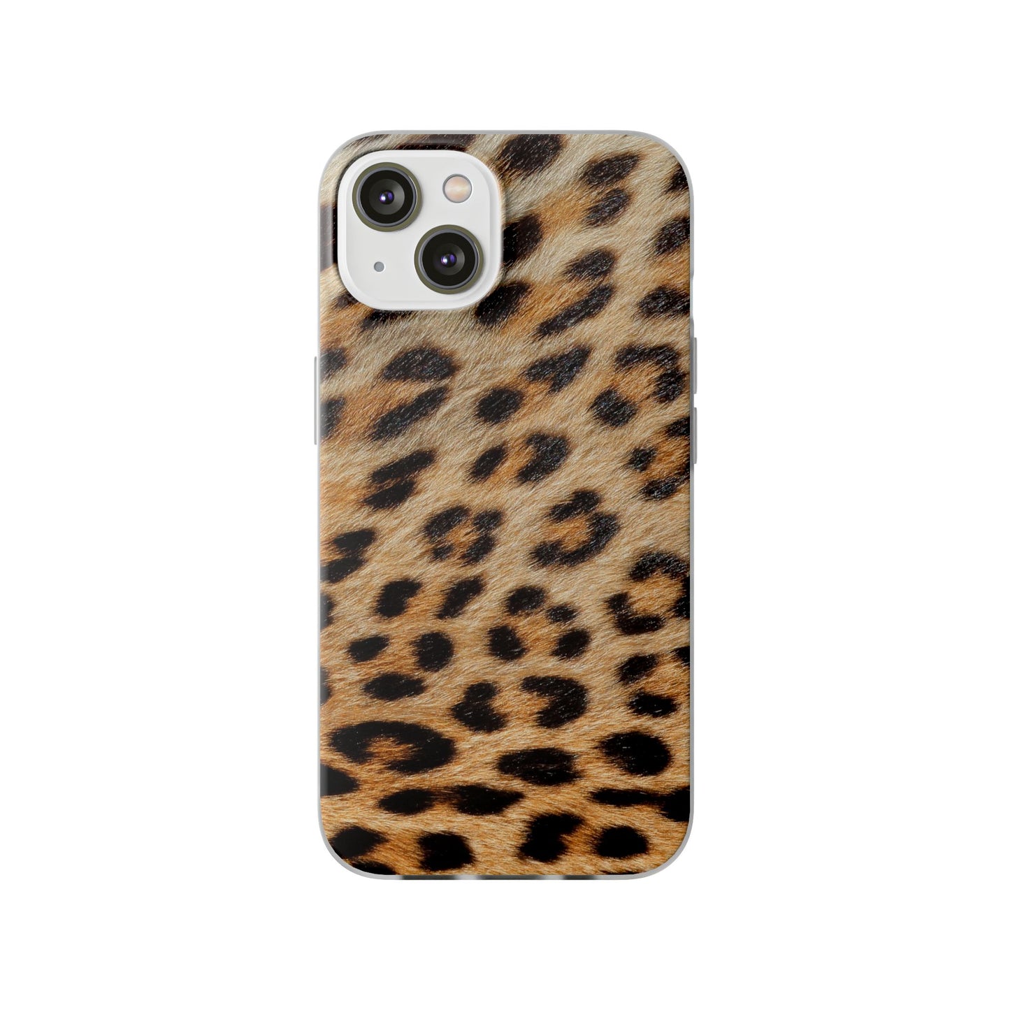 Leopard Print Flexi Phone Case — Soft-Touch Animal Print cover for Apple iPhone and Samsung Galaxy.