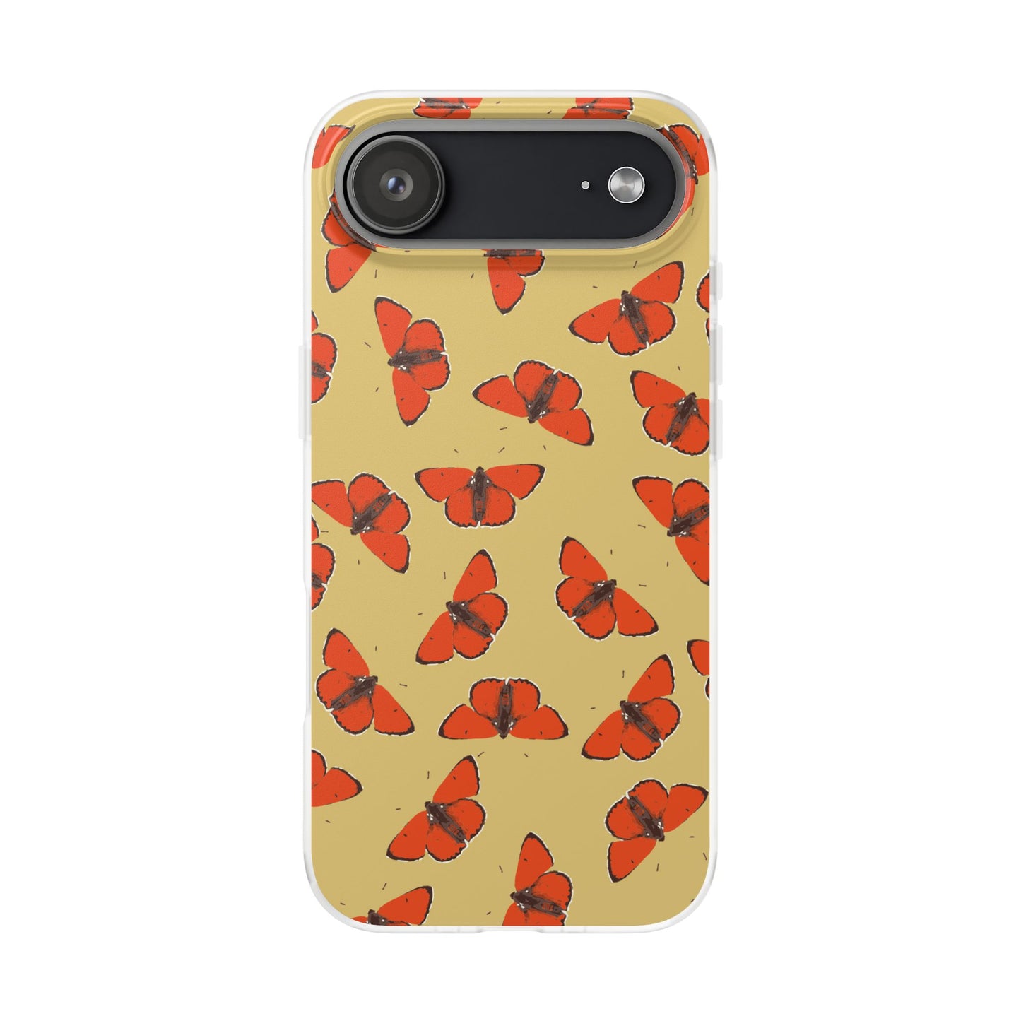 Butterfly Pattern Flexi Phone Case for Apple iPhone and Samsung Galaxy.