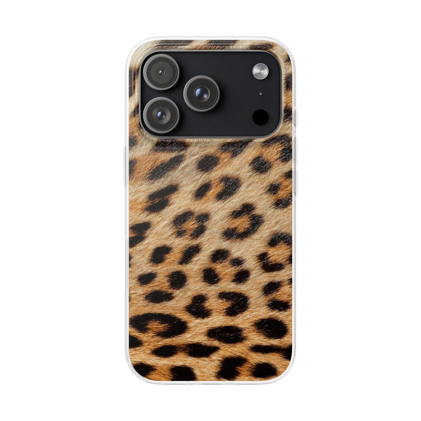 Leopard Print Flexi Phone Case — Soft-Touch Animal Print cover for Apple iPhone and Samsung Galaxy.