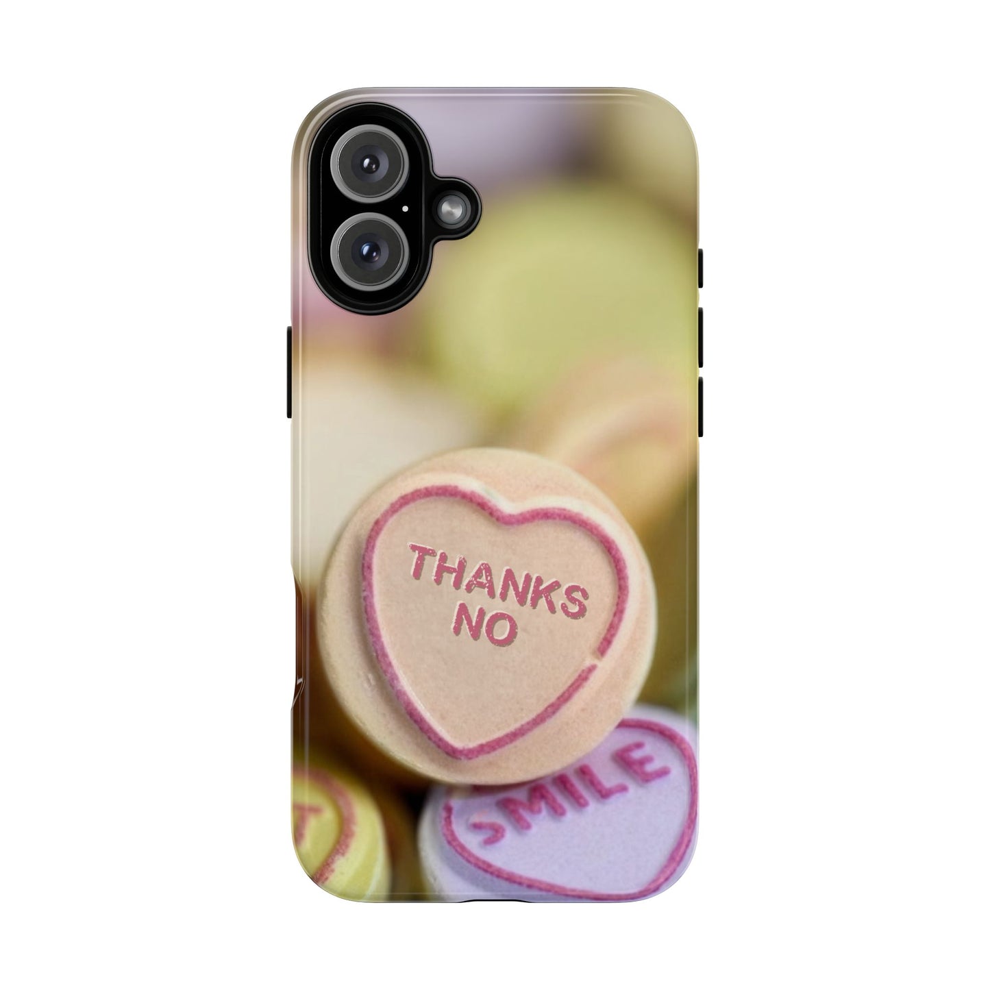 Personalised Love Heart Tough Case for Apple iPhone, Samsung Galaxy and Google Pixel.