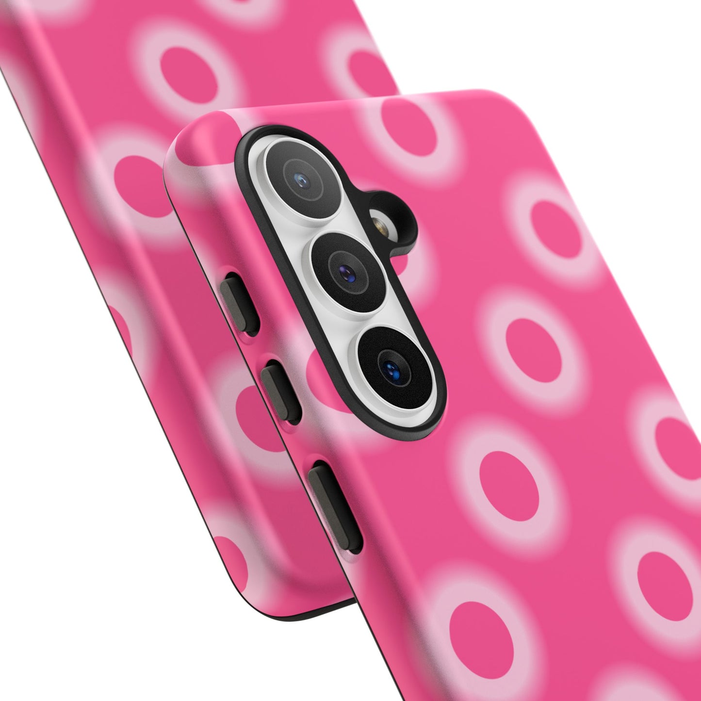 Pink Retro Dot Tough Phone Case