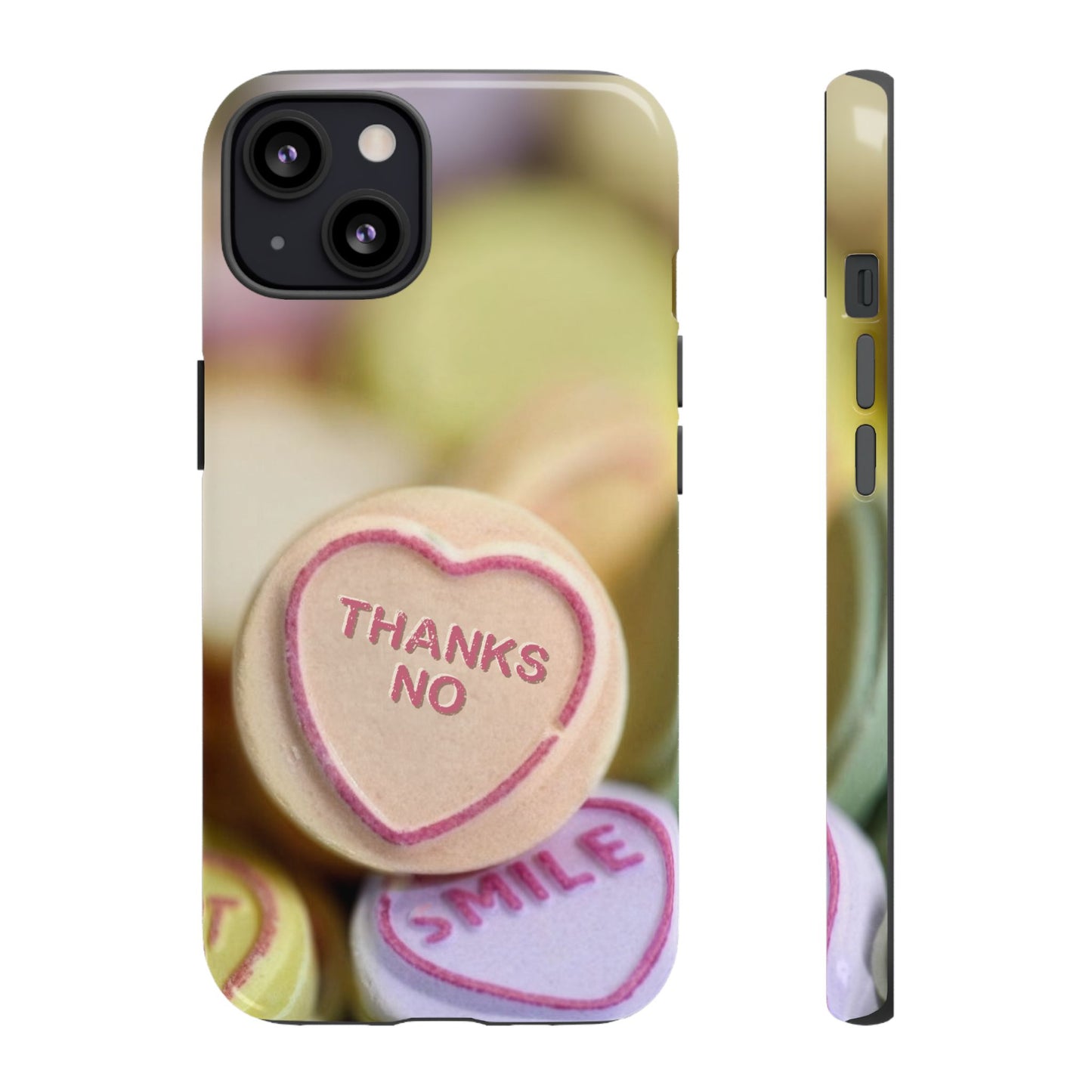 Personalised Love Heart Tough Case for Apple iPhone, Samsung Galaxy and Google Pixel.