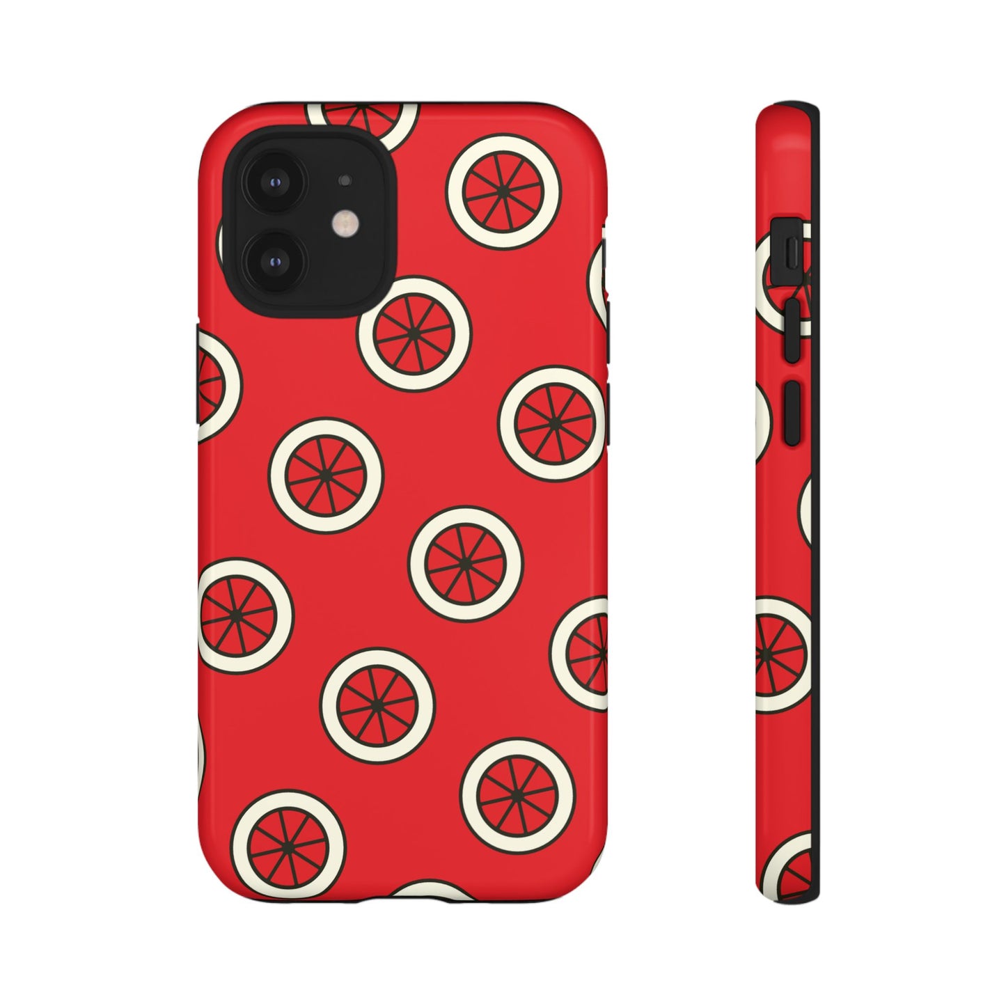 Red Citrus Pattern Phone Case — Protective Tough Phone Cover