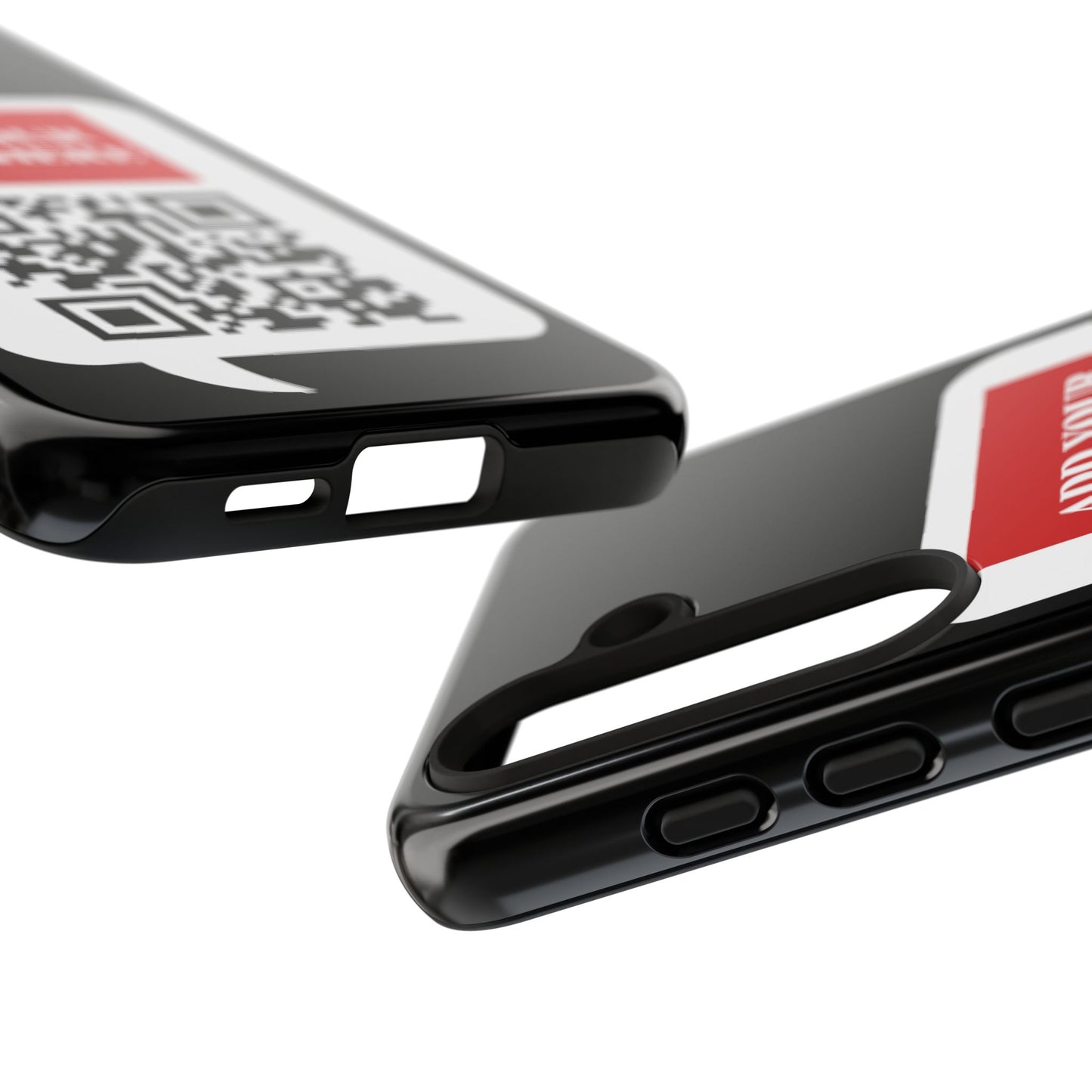 Custom QR Code and Logo Tough Phone Case — Contact Case