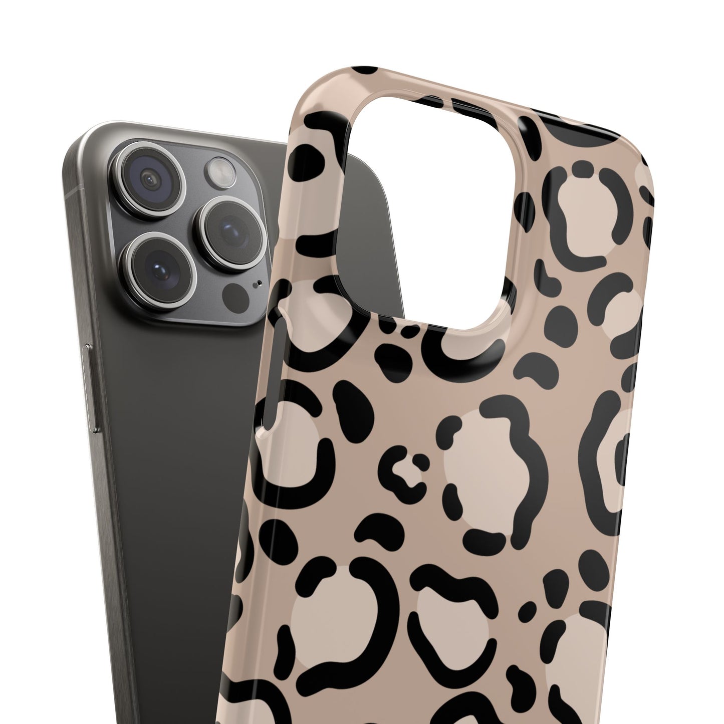Leopard Print Slim Case — Phone Cover for Apple iPhone, Samsung Galaxy and Google Pixel.
