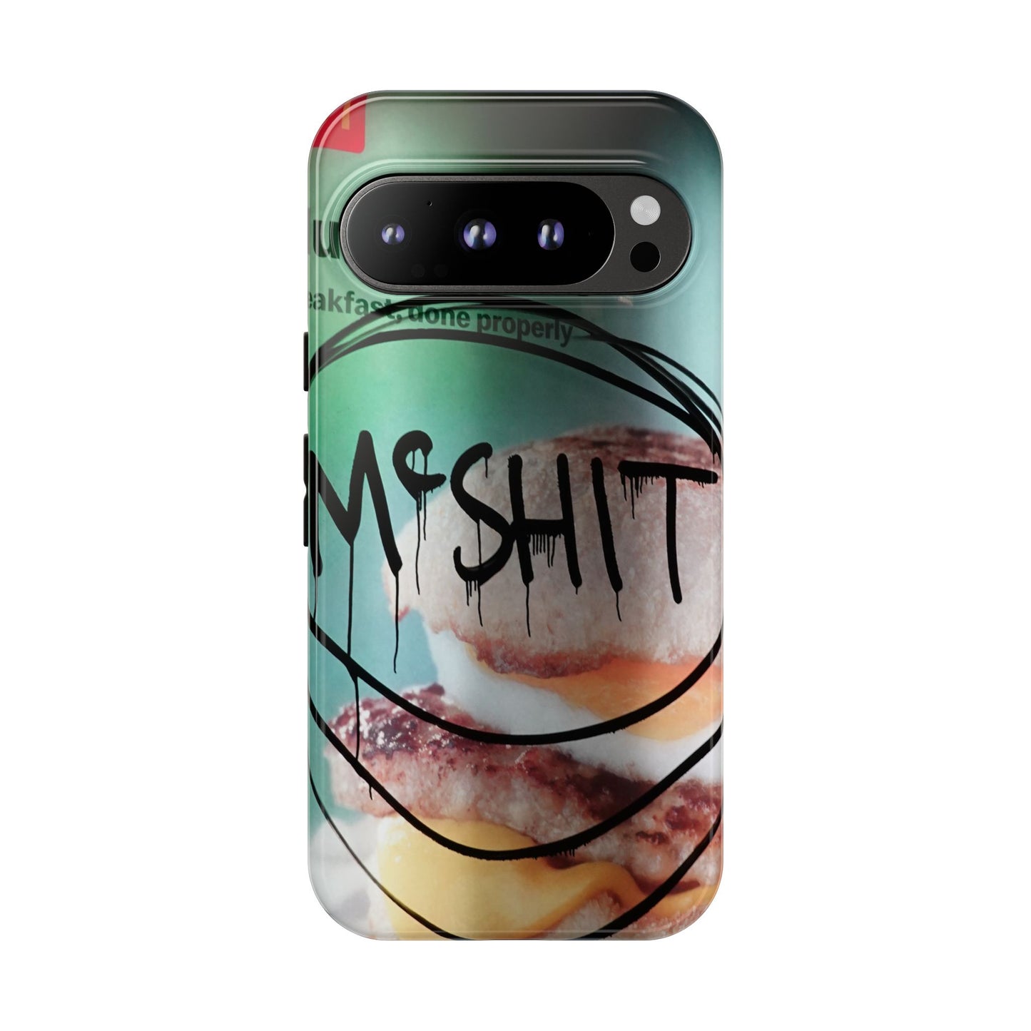 Phone Case — Grunge 'Misfit' Cheeseburger Design