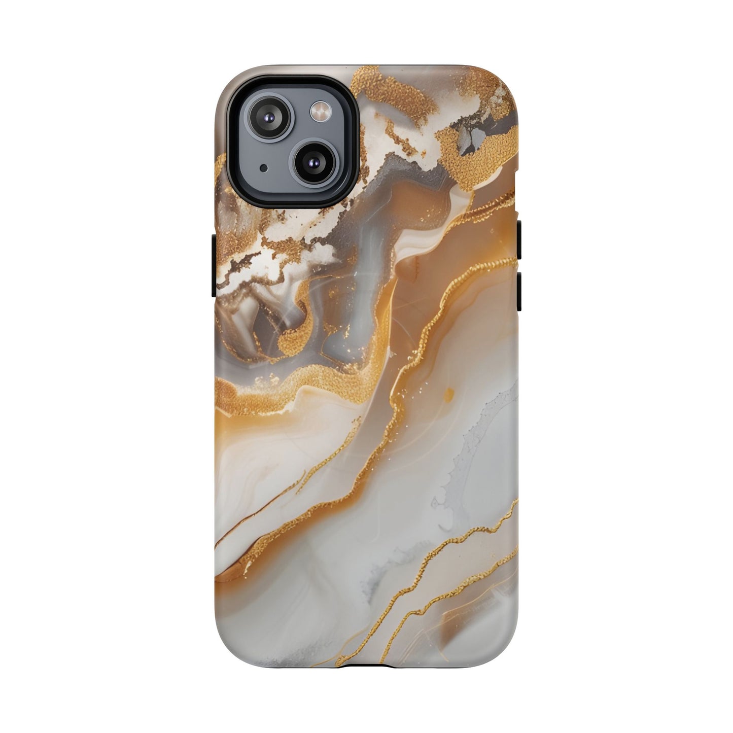 Marble and Gold Magnetic Phone Case — Marble and Gold Tough Protective MagSafe Case