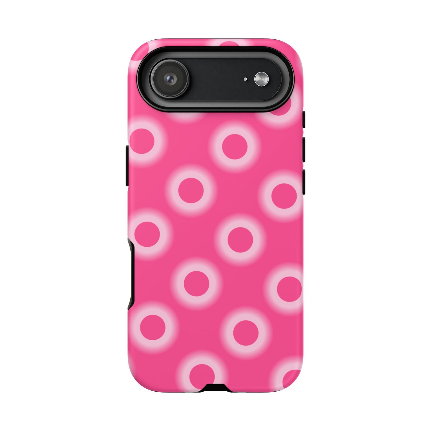 Pink Retro Dot Tough Phone Case