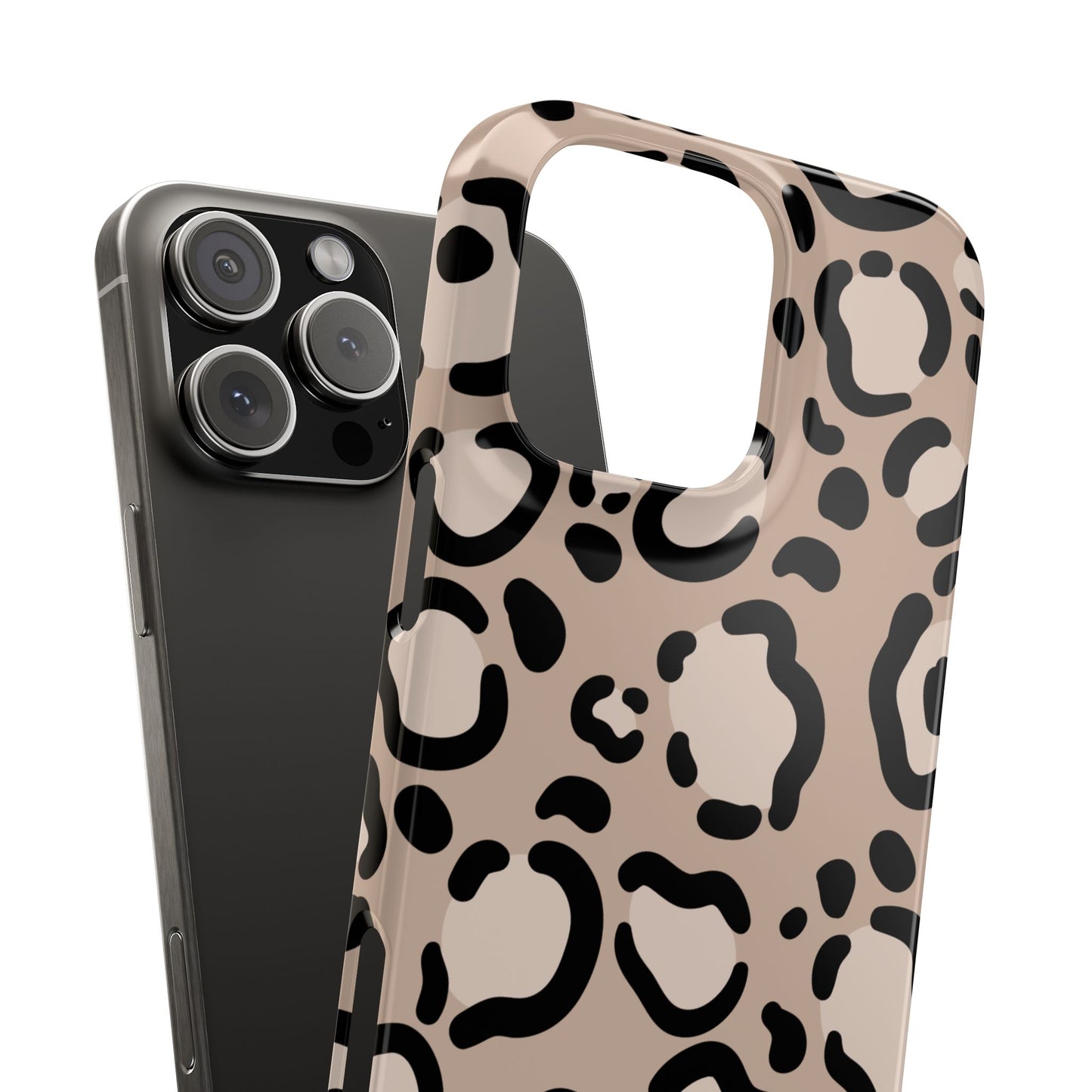 Leopard Print Slim Case — Phone Cover for Apple iPhone, Samsung Galaxy and Google Pixel.