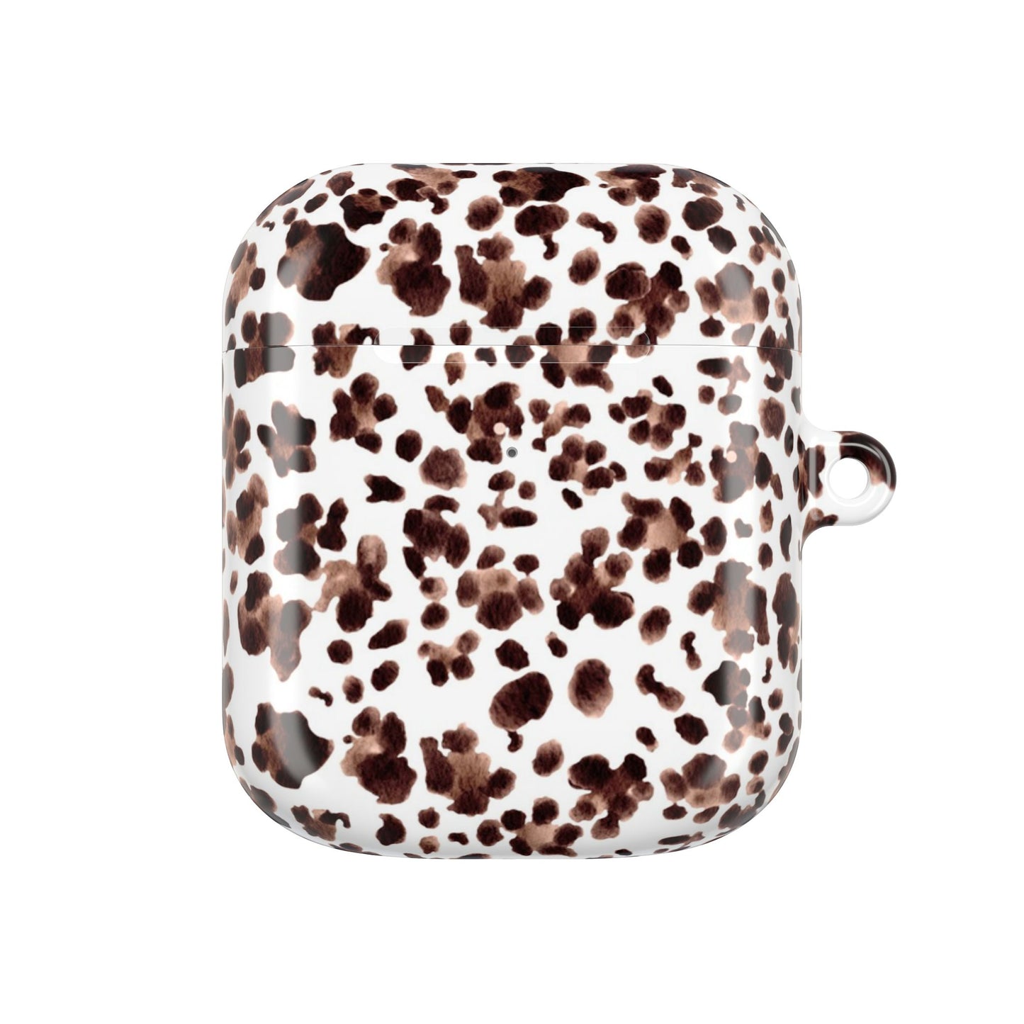 Leopard Print Watercolour AirPod Case — Brown Leopard Print Protective Cover