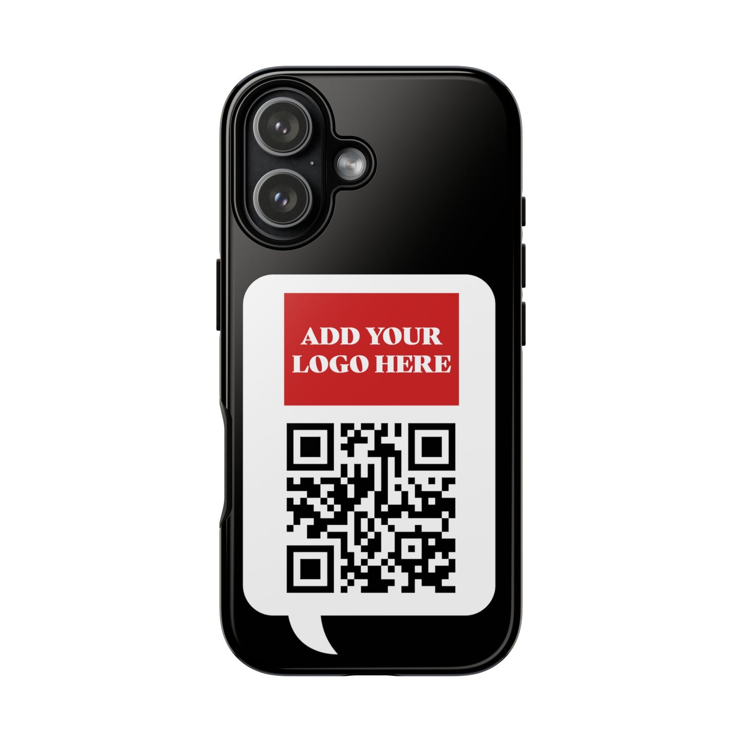 Custom QR Code and Logo Tough Phone Case — Contact Case
