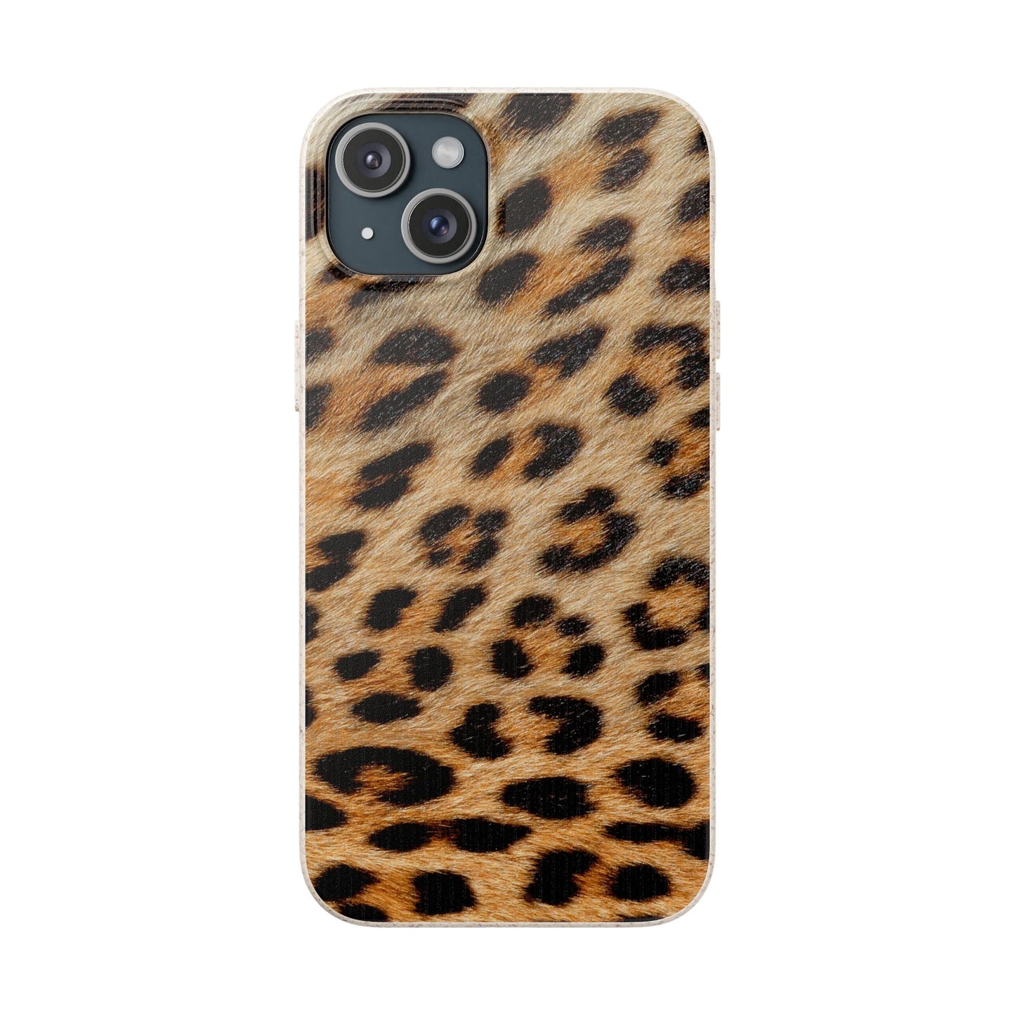 Leopard Print Biodegradable Phone Case — Eco-Friendly Animal Print Phone Cover for Apple iPhone and Samsung Galaxy.