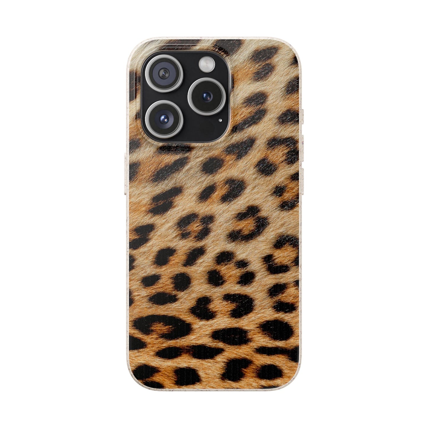 Leopard Print Biodegradable Phone Case — Eco-Friendly Animal Print Phone Cover for Apple iPhone and Samsung Galaxy.