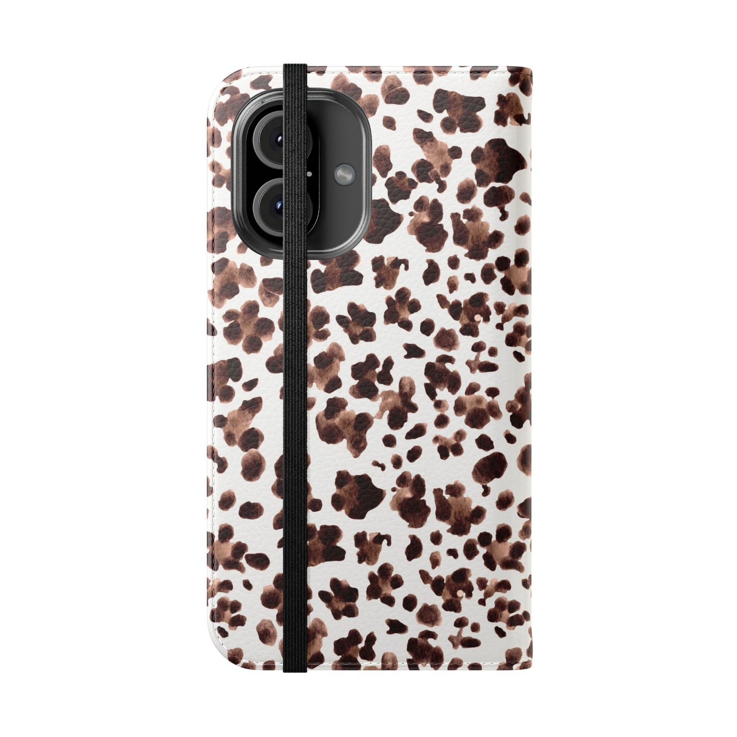 Leopard Print Flip Phone Case — Cardholder Wallet Flip Case