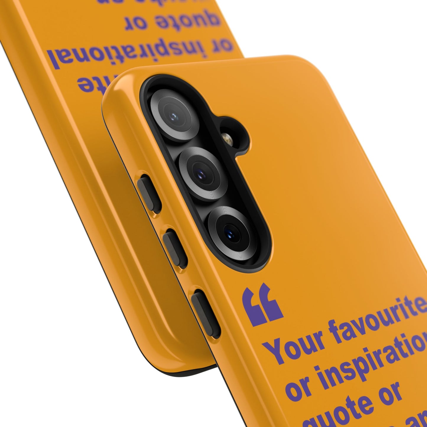 Quote Tough Phone Case — Customisable Inspirational Text Protective Cover for Apple iPhone, Samsung Galaxy and Google Pixel.