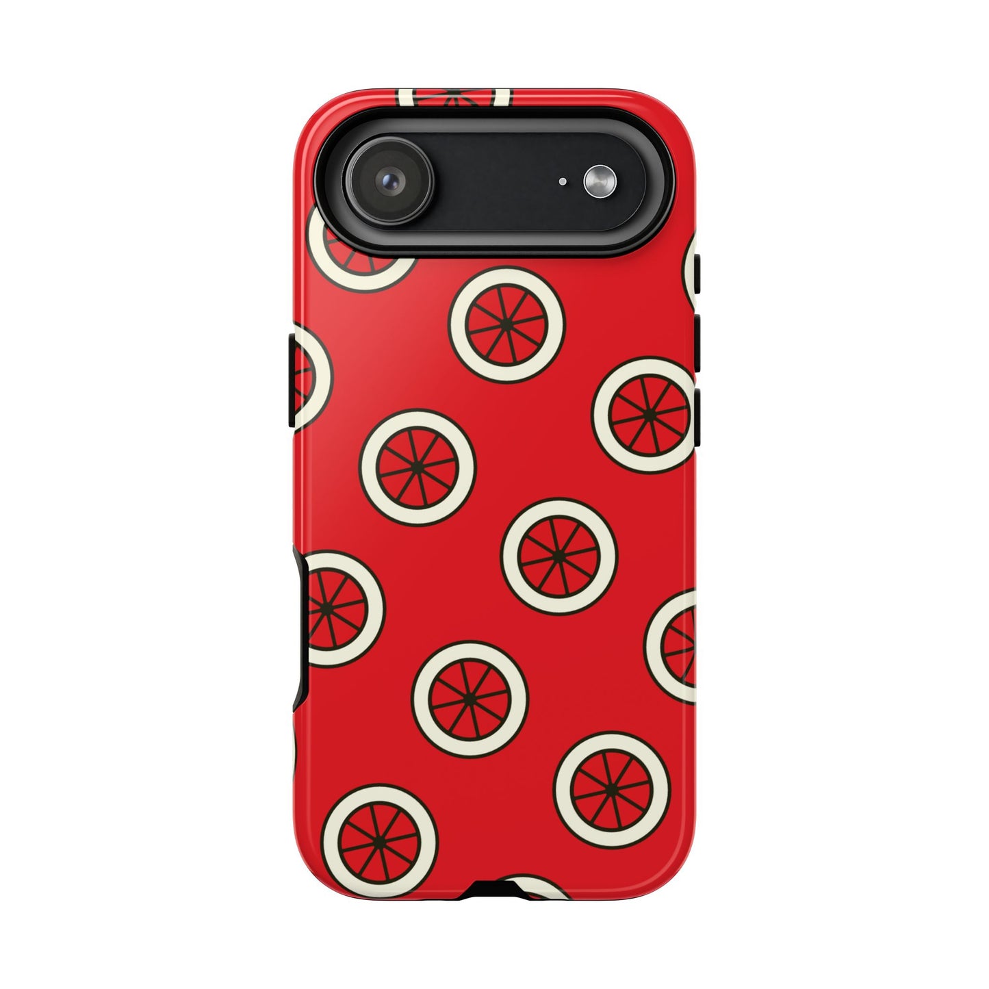 Red Citrus Pattern Phone Case — Protective Tough Phone Cover