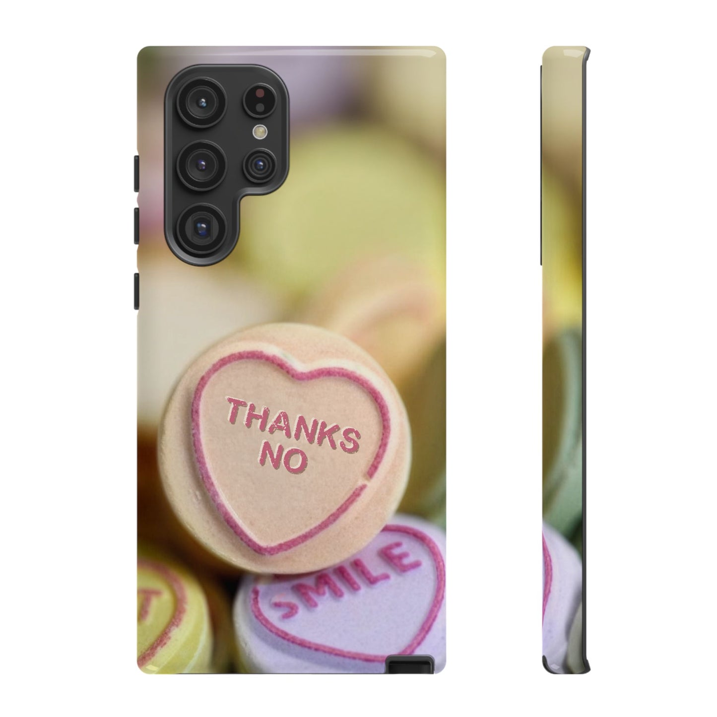 Personalised Love Heart Tough Case for Apple iPhone, Samsung Galaxy and Google Pixel.