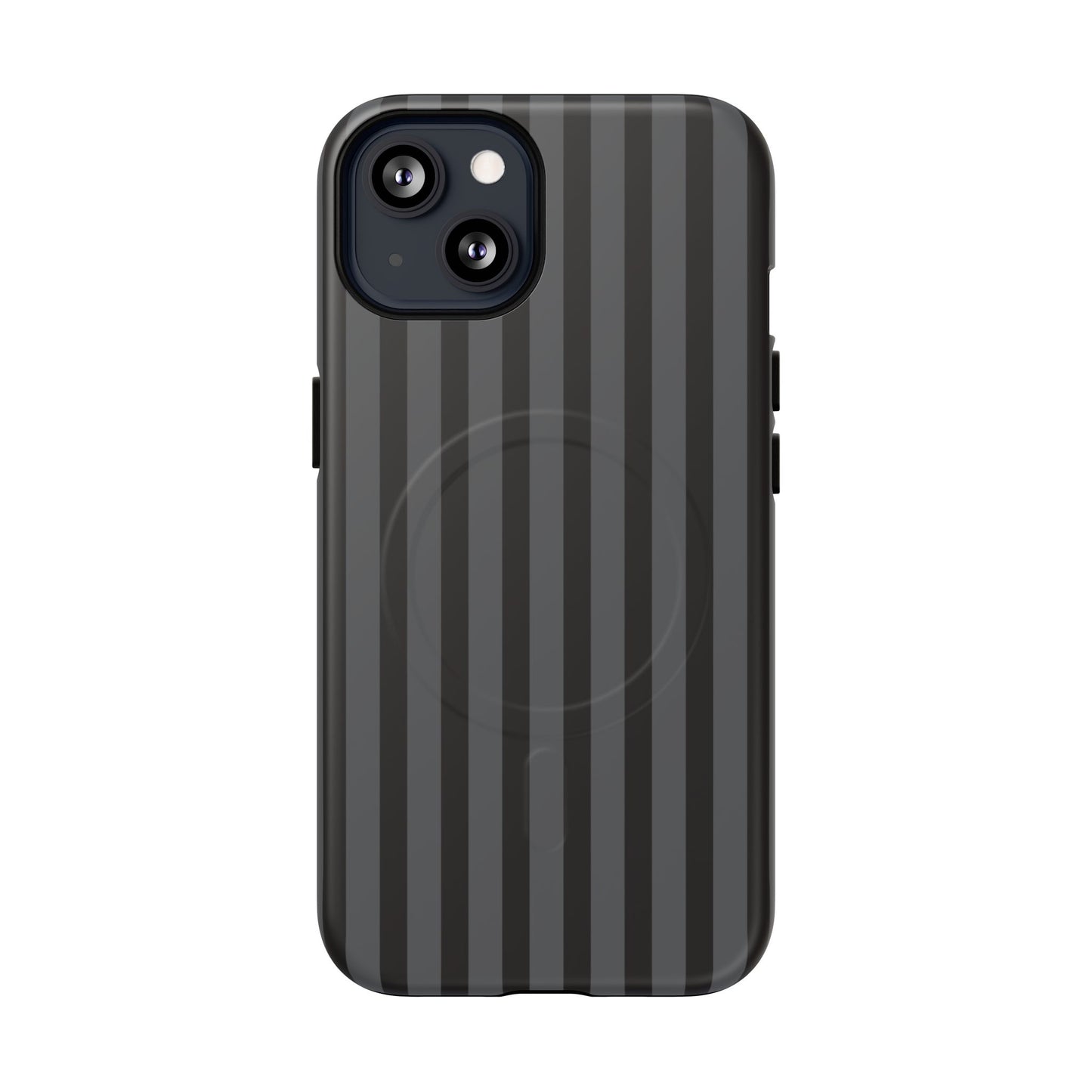 Magnetic Tough Phone Case — Black Stripe Protective Cover