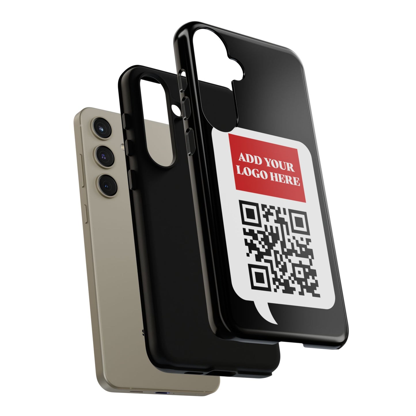 Custom QR Code and Logo Tough Phone Case — Contact Case