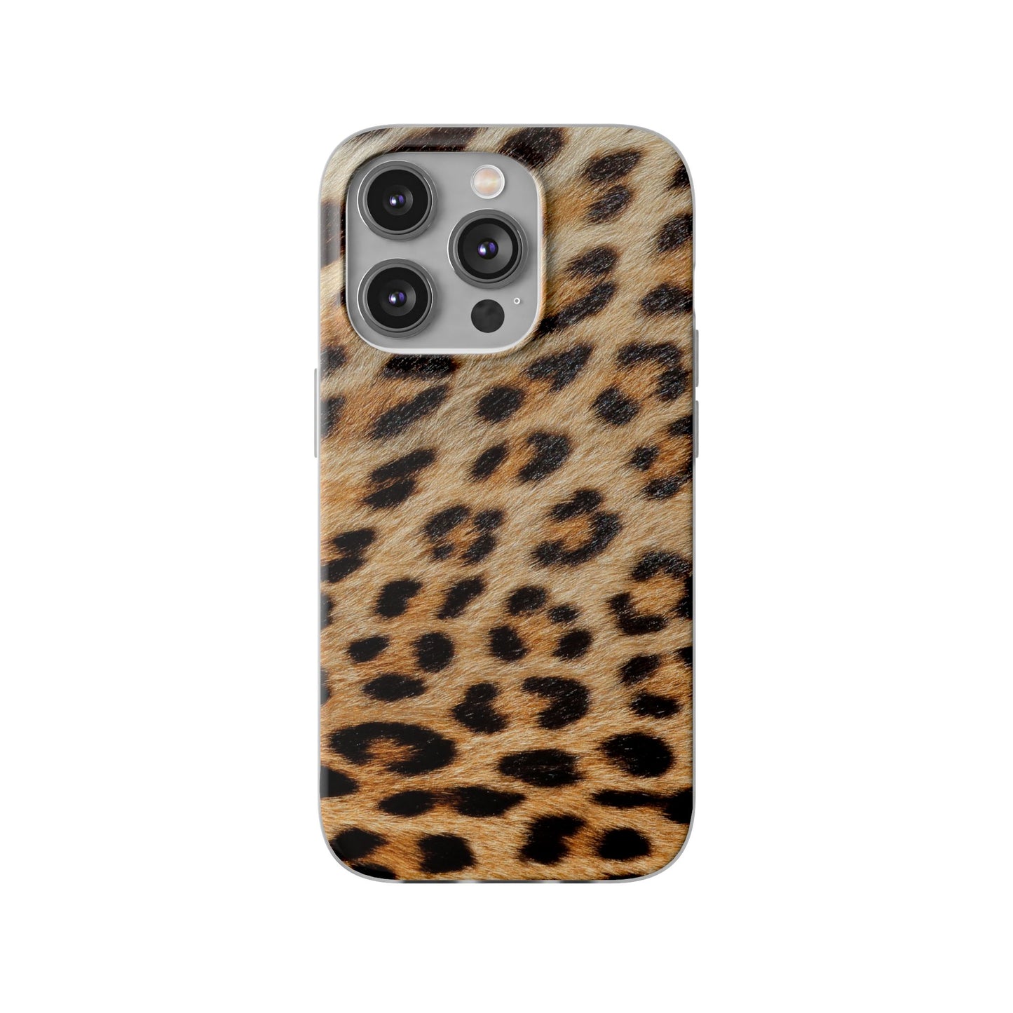 Leopard Print Flexi Phone Case — Soft-Touch Animal Print cover for Apple iPhone and Samsung Galaxy.