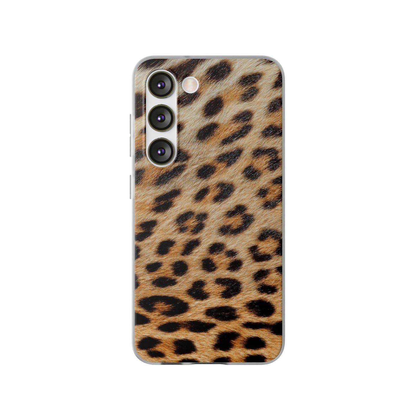 Leopard Print Flexi Phone Case — Soft-Touch Animal Print cover for Apple iPhone and Samsung Galaxy.