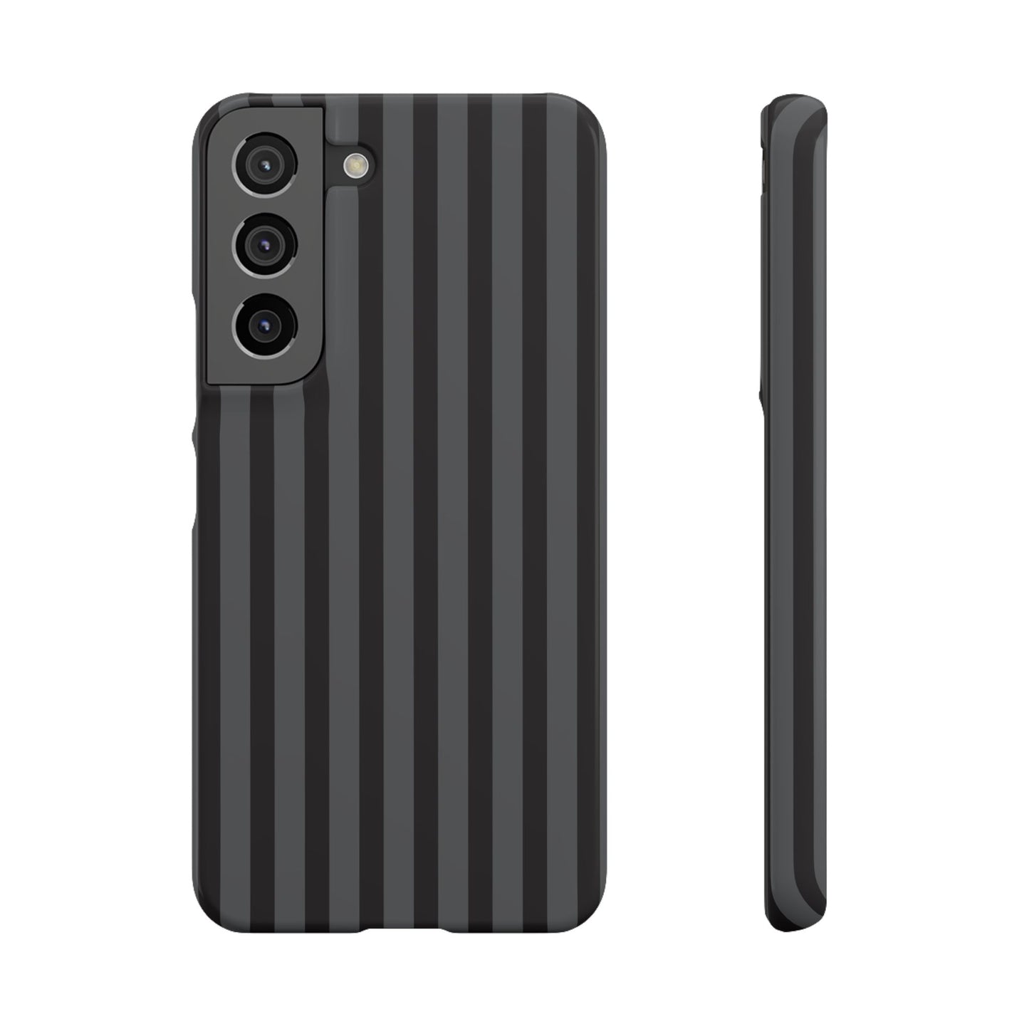 Black Vertical Stripe Snap Phone Case – Slim Protective Cover