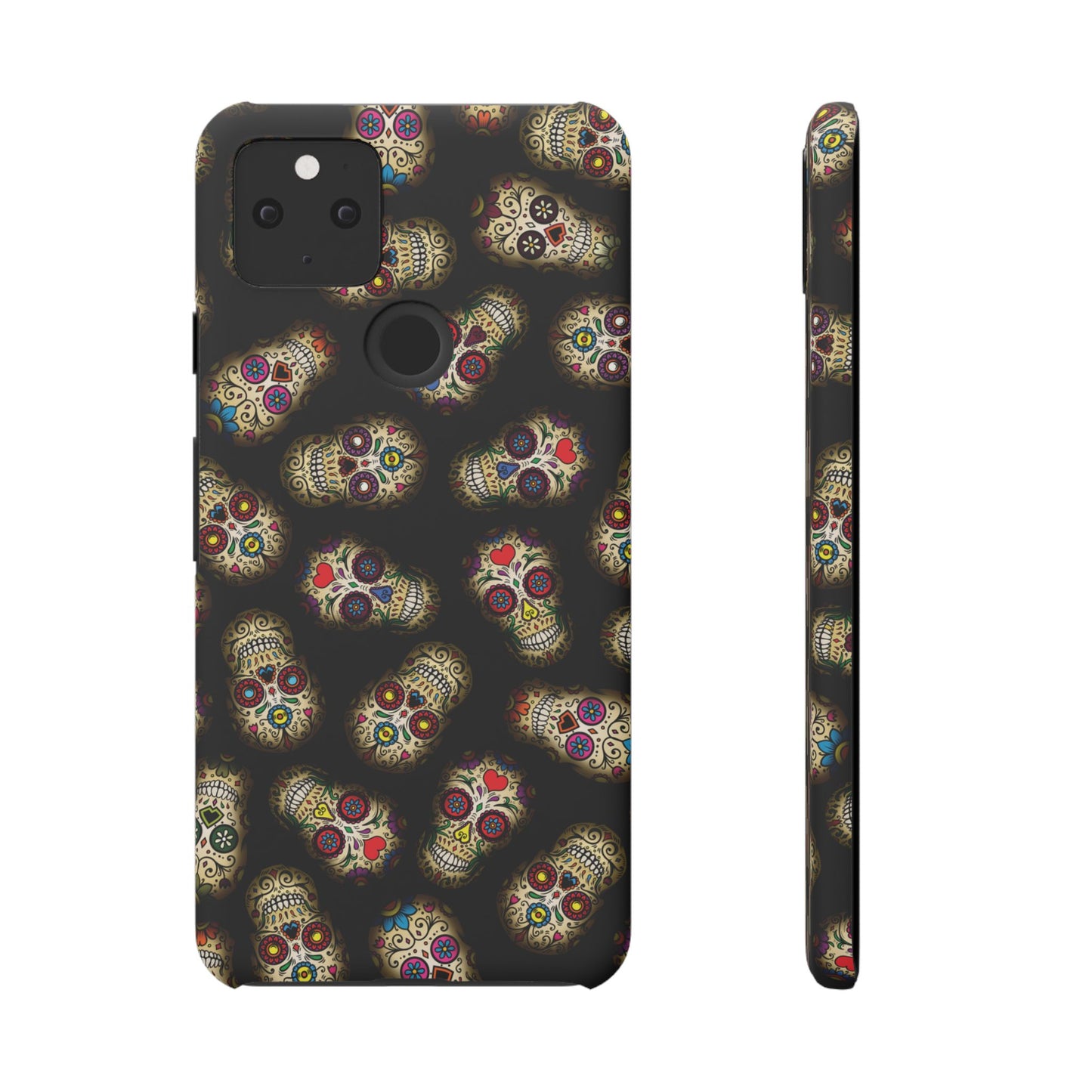 Sugar Skull — Day of the Dead Floral Slim Case for Apple iPhone, Samsung Galaxy and Google Pixel.