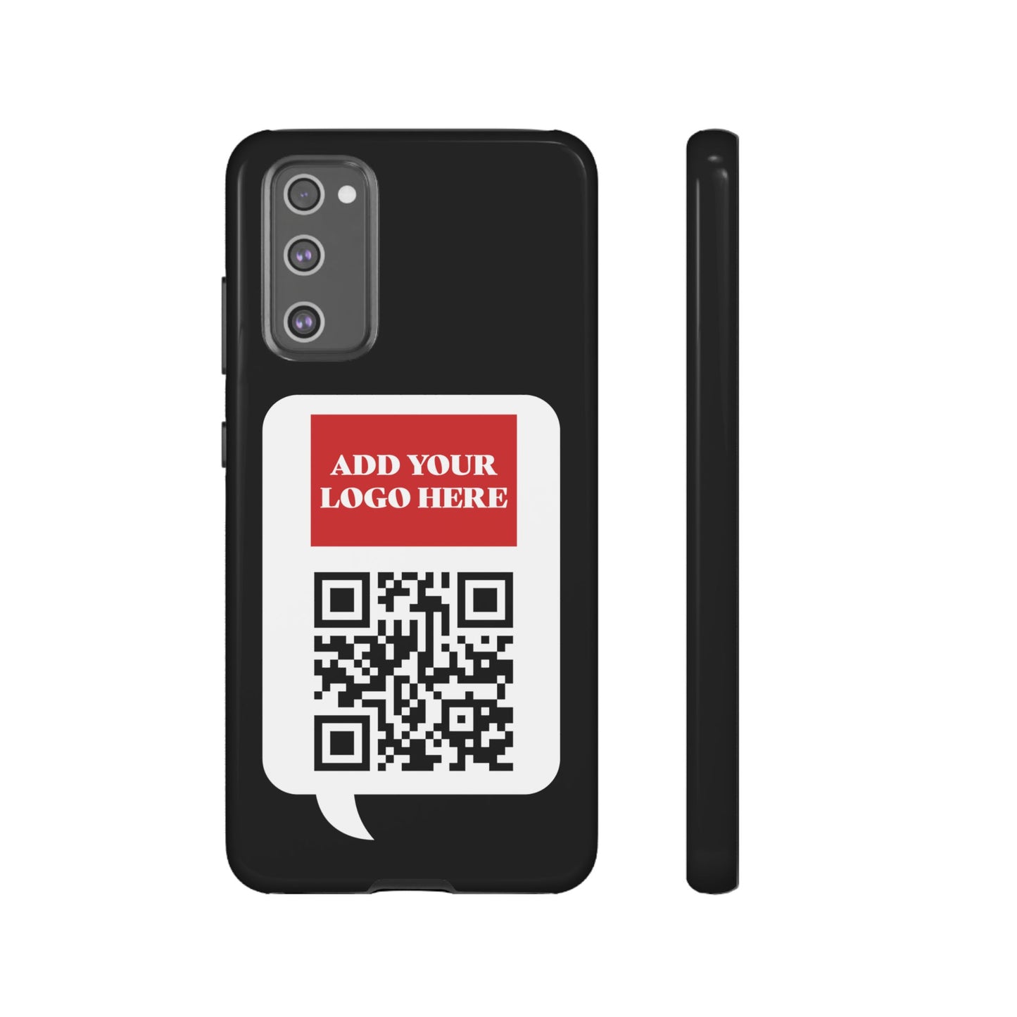 Custom QR Code and Logo Tough Phone Case — Contact Case