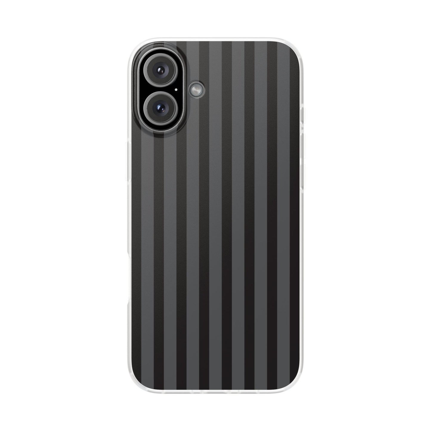 Black Stripe Flexible Phone Case for Apple iPhone, Samsung Galaxy.