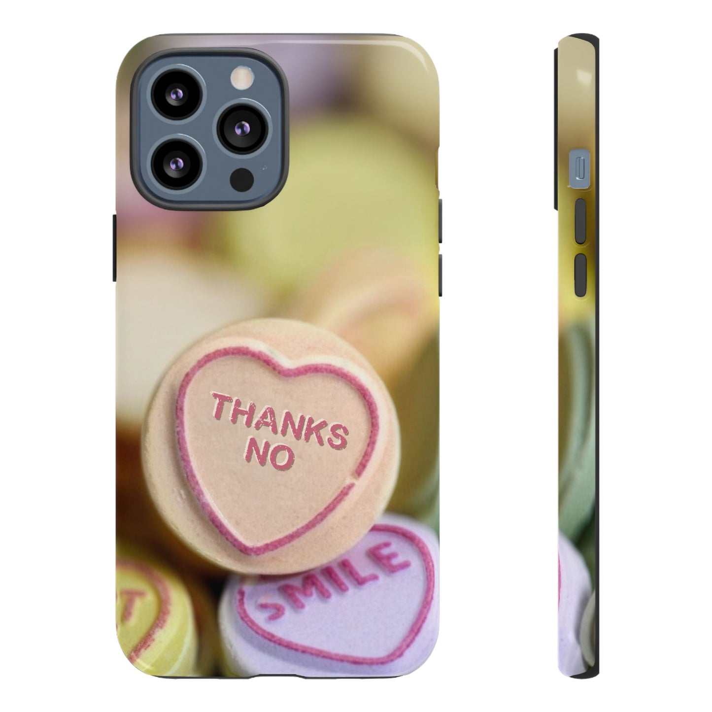 Personalised Love Heart Tough Case for Apple iPhone, Samsung Galaxy and Google Pixel.