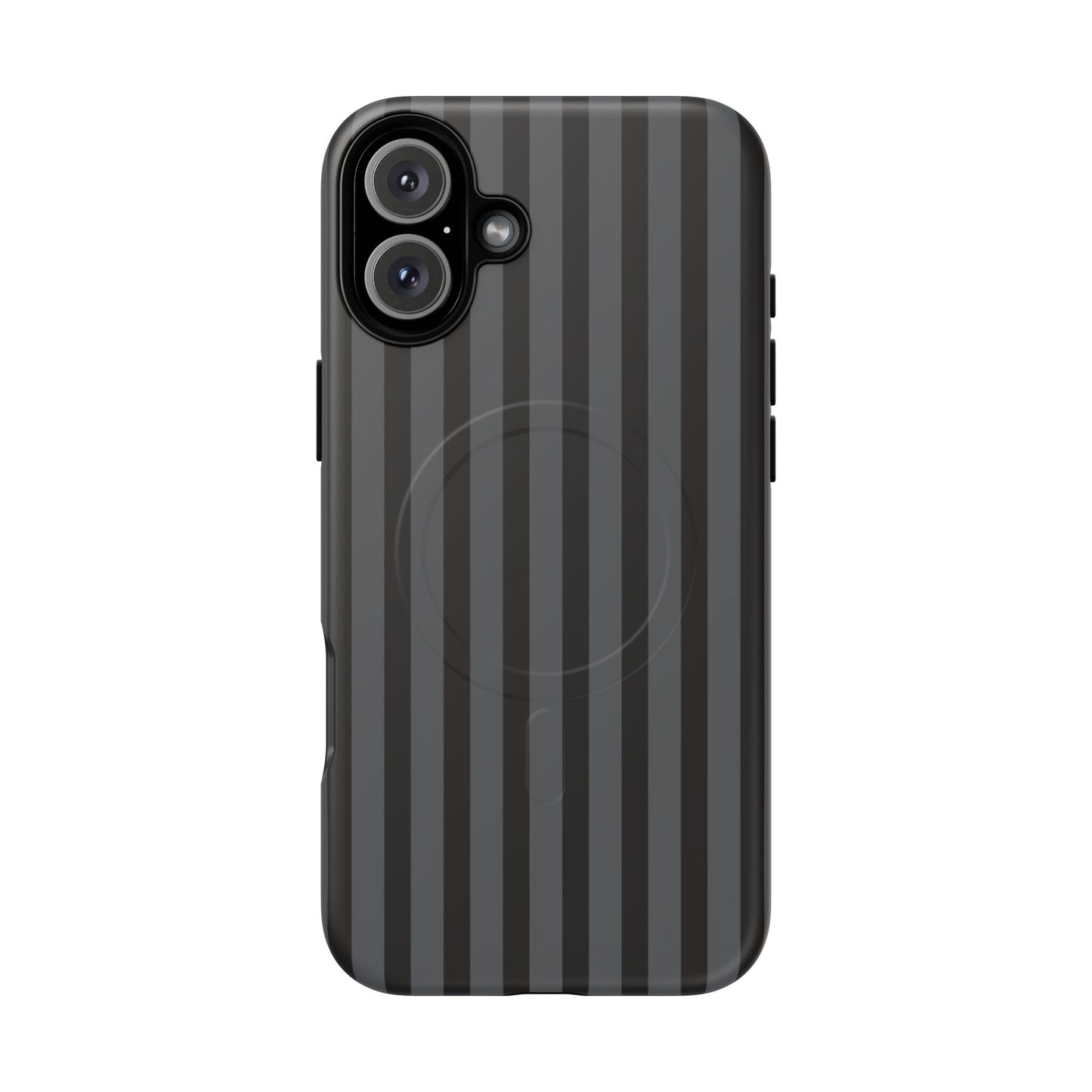 Magnetic Tough Phone Case — Black Stripe Protective Cover