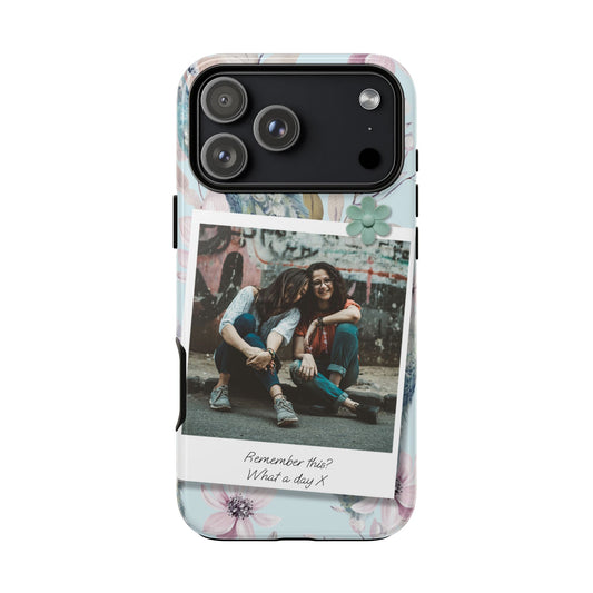 Single Image Personalised Floral Photo Tough Case for Apple iPhone, Samsung Galaxy and Google Pixel.