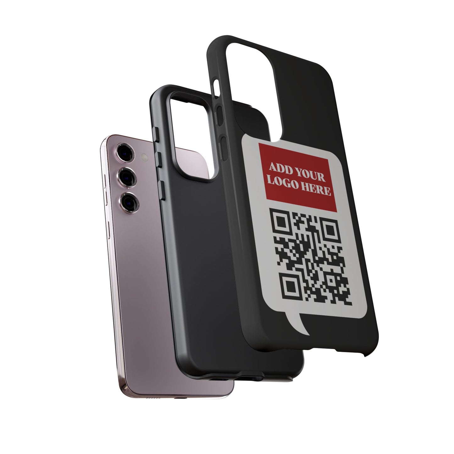 Custom QR Code and Logo Tough Phone Case — Contact Case