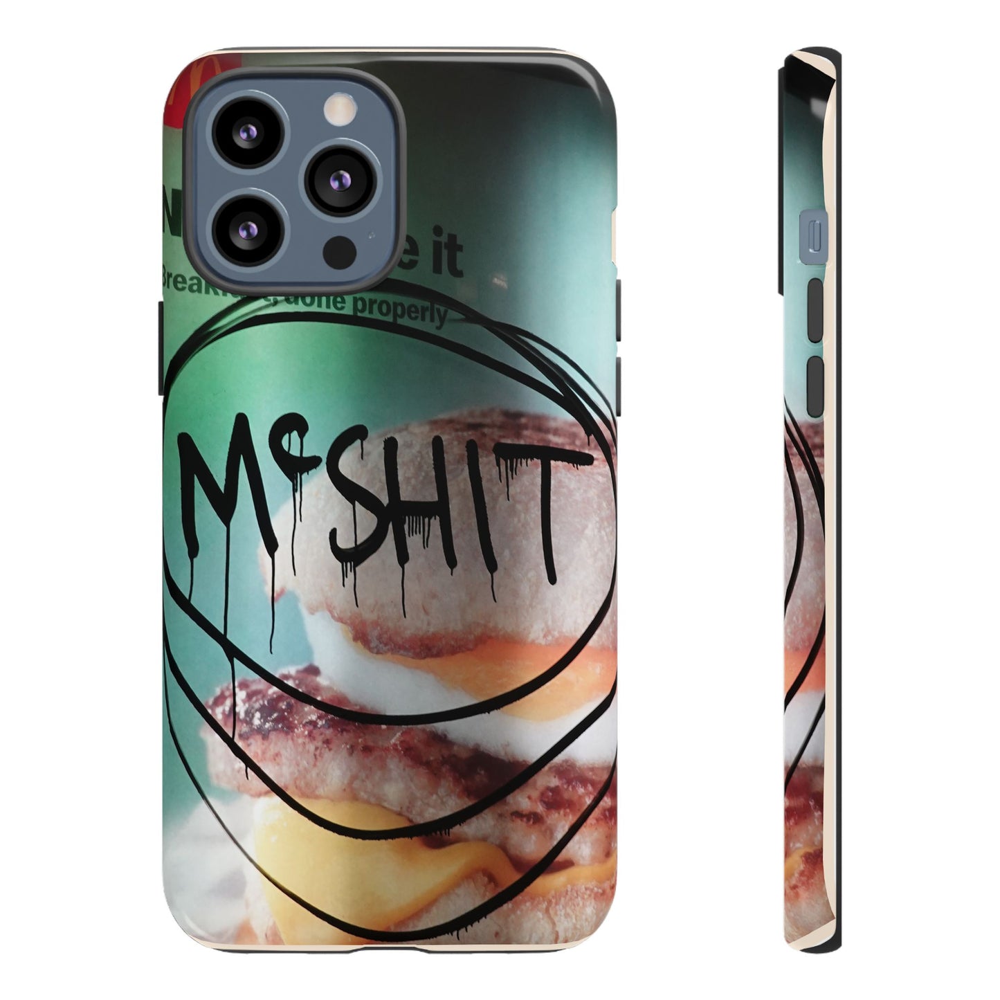Phone Case — Grunge 'Misfit' Cheeseburger Design