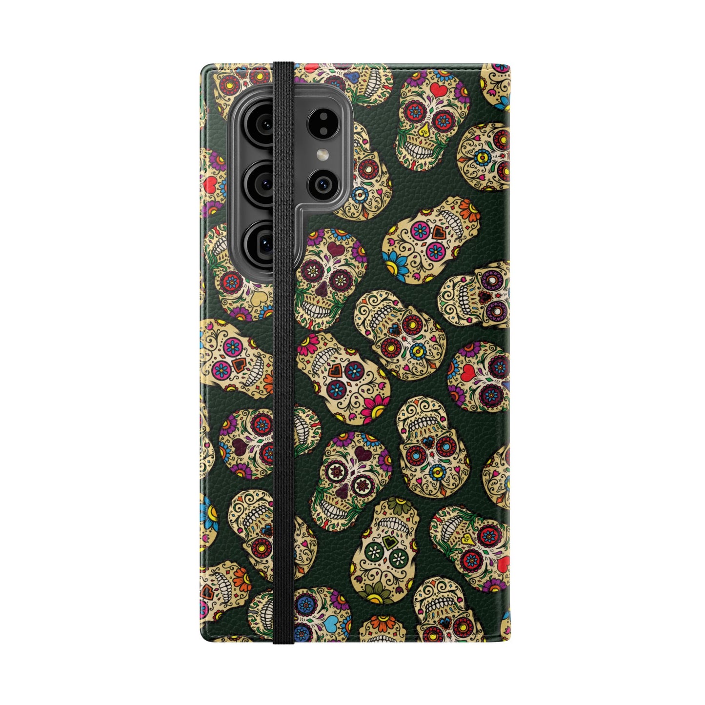 Sugar Skulls Flip Phone Case — Flip Wallet Cover