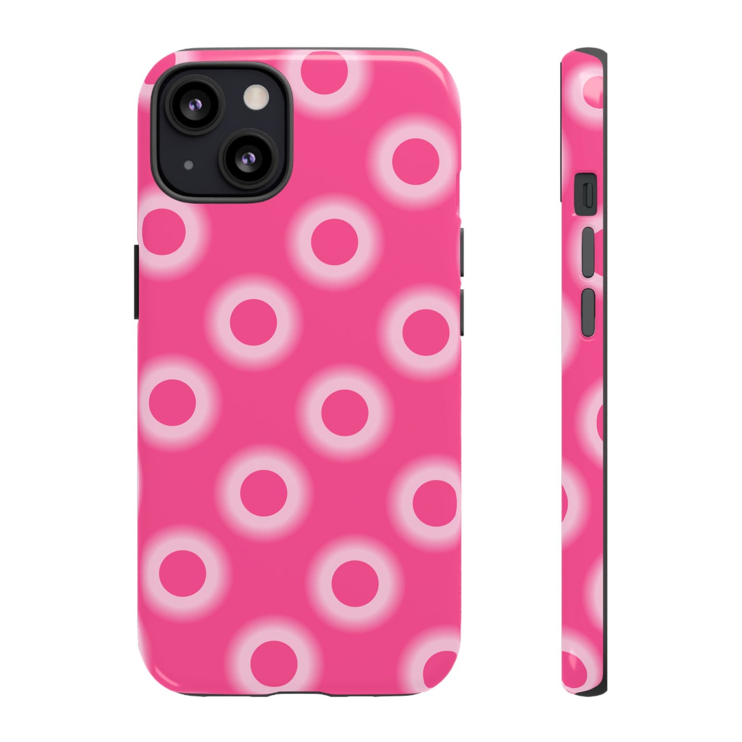 Pink Retro Dot Tough Phone Case
